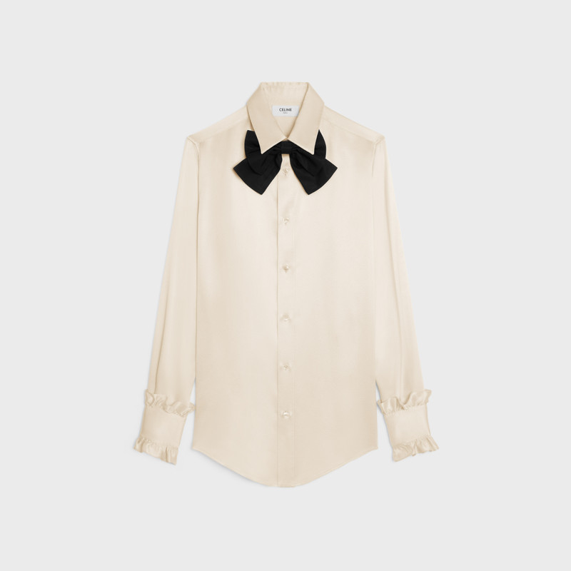 romy shirt in satin silk 1