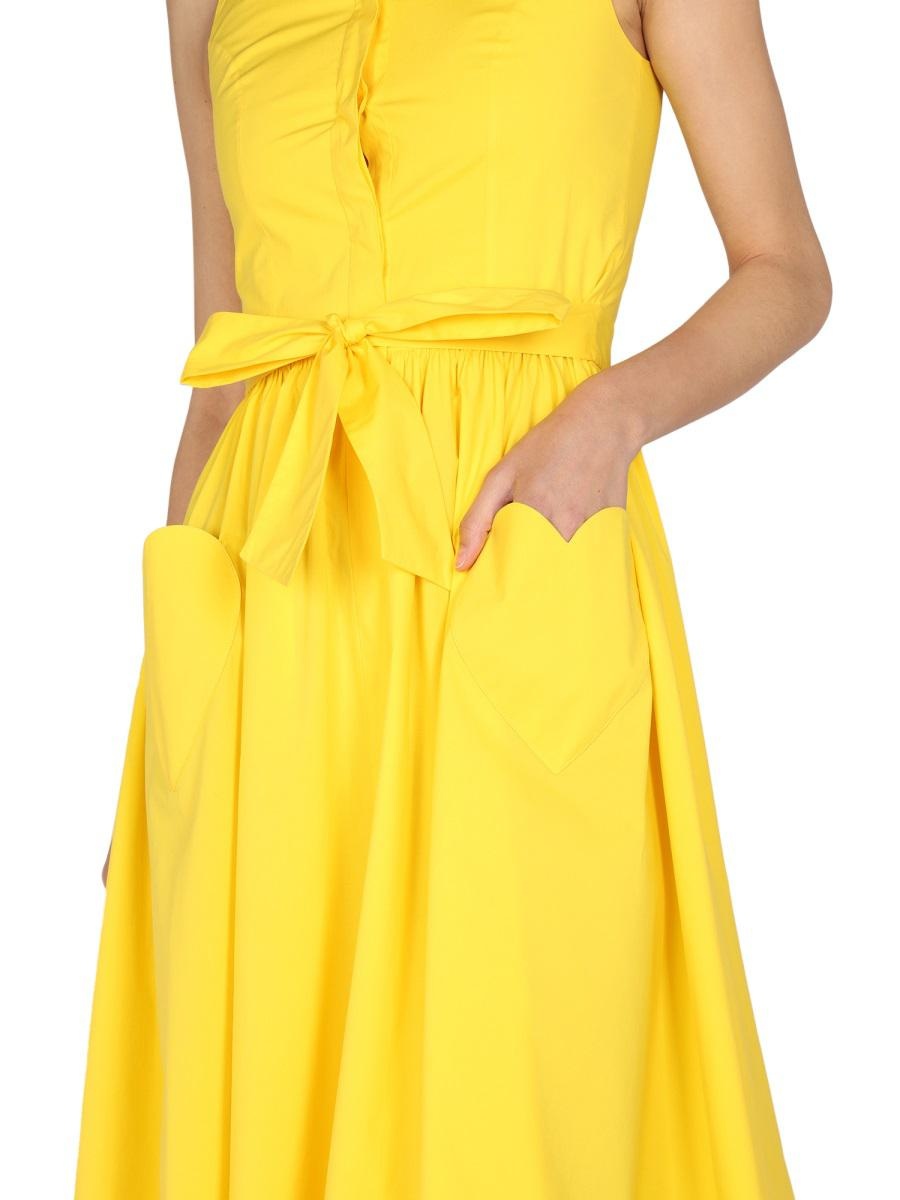 ワンピース Moschino SS22 HEART POCKETS DRESS (04570431_0033) Moschino MOSCHINO HEART POCKETS DRESS | baltini | REVERSIBLE