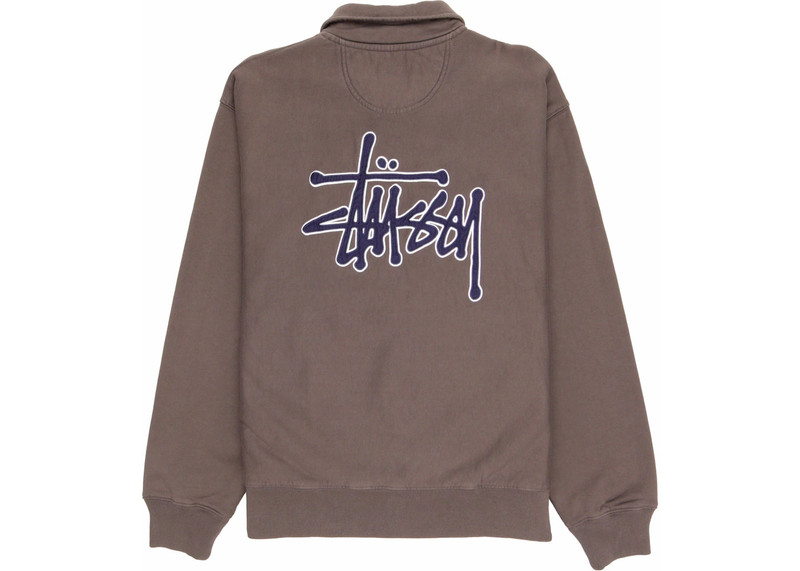 Stüssy Stussy x Denim Tears Half Zip Fleece Charcoal outlook