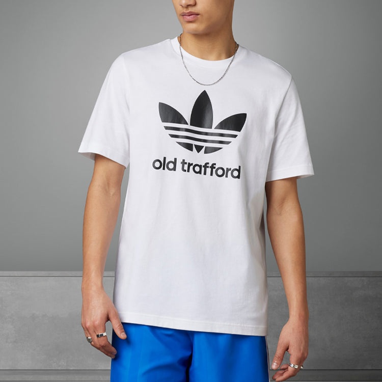 adidas originals Manchester United OG Trefoil T-Shirt 'White' IP5550 - 4