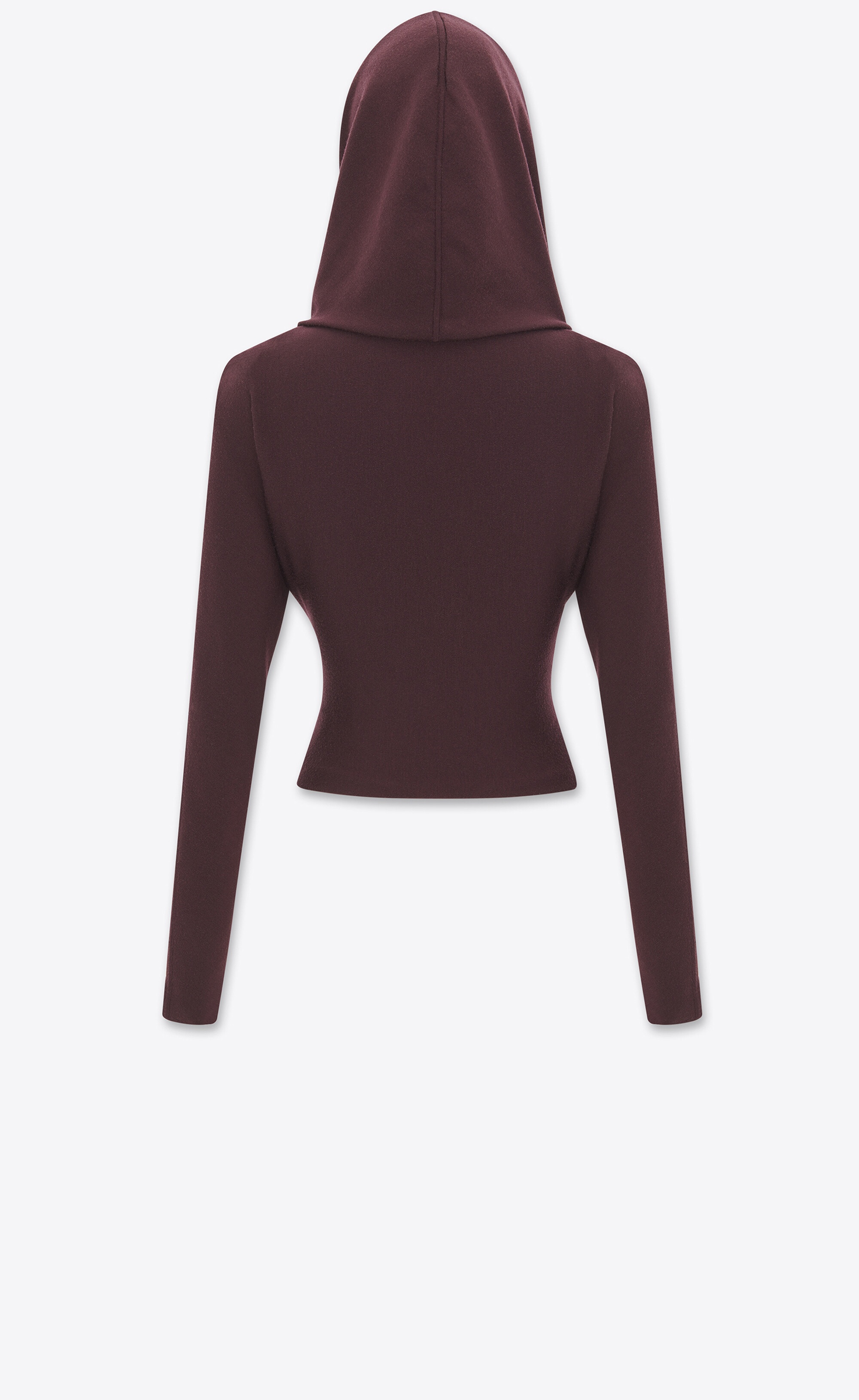 hooded top in wool - 3