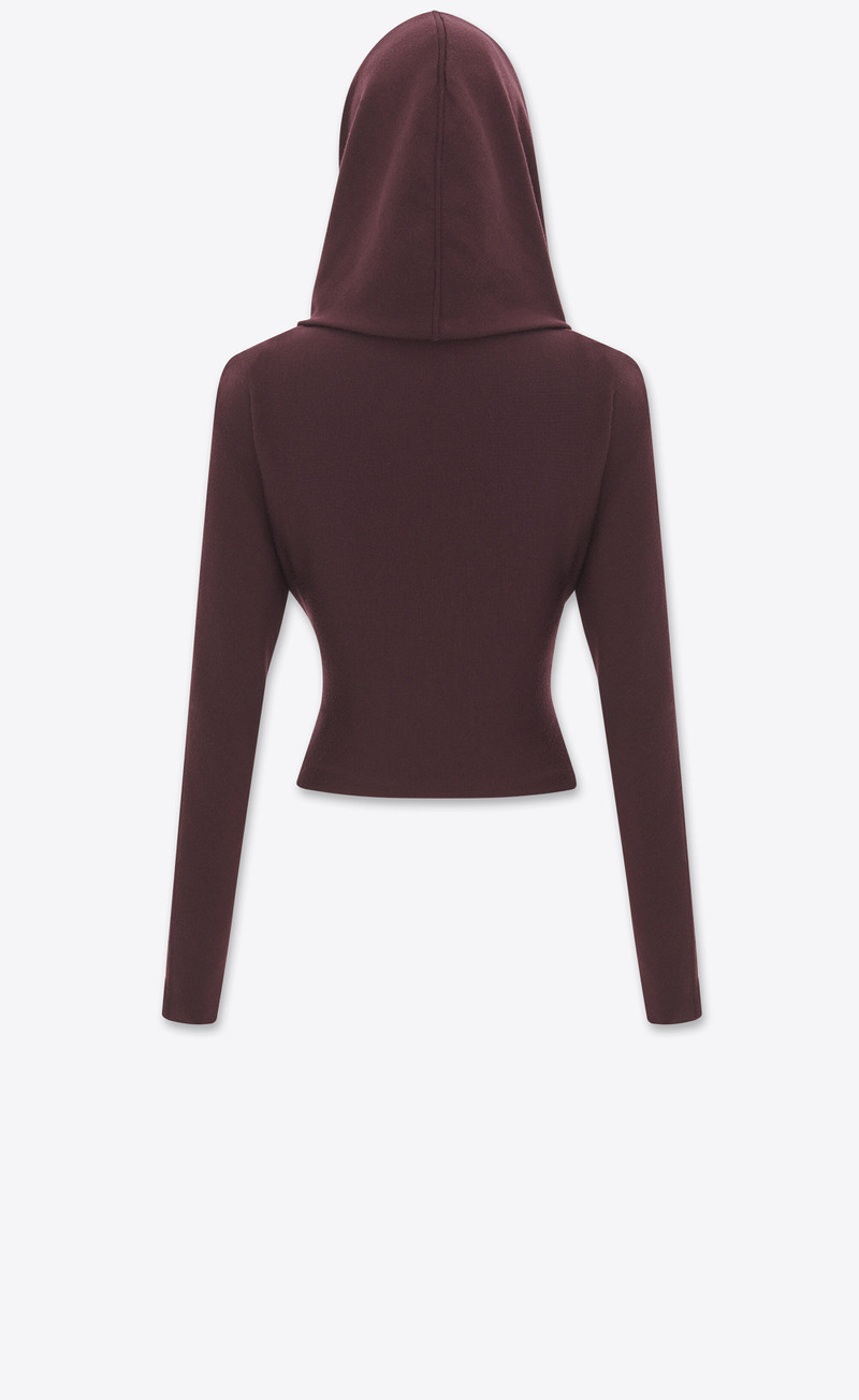 hooded top in wool 3