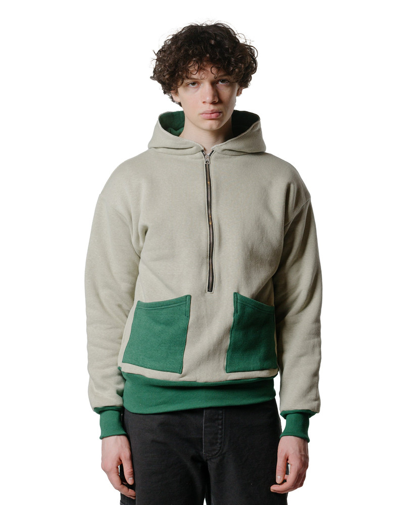 Warehouse & Co. Lot. JG-CS11 The Olympic Champion Sweat Parka Beige/Green outlook