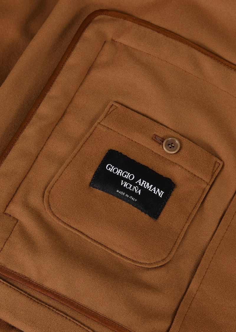 Giorgio Armani Vicuña blouson in lightweight pure vicuña cloth 5