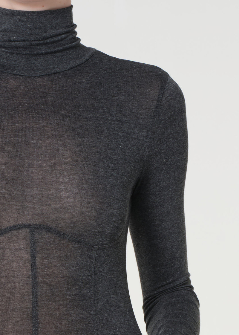WILMA BODYSUIT IN CHARCOAL HEATHER 6