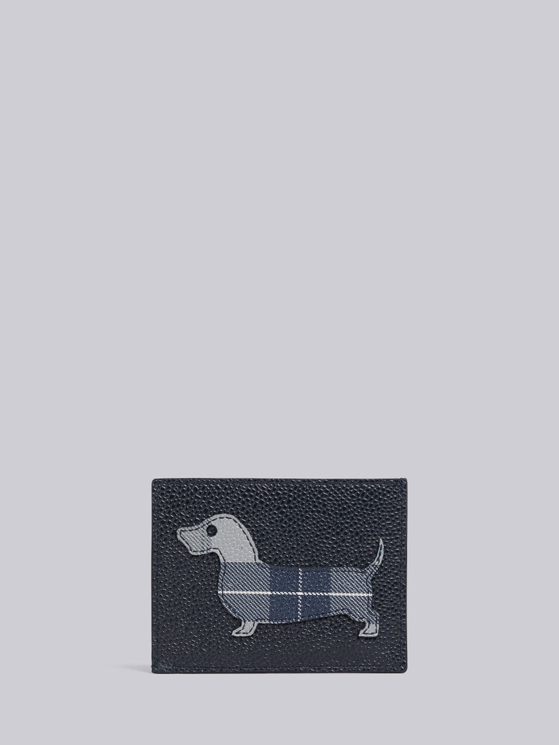 Pebble Grain Leather Tartan Hector Card Holder 1