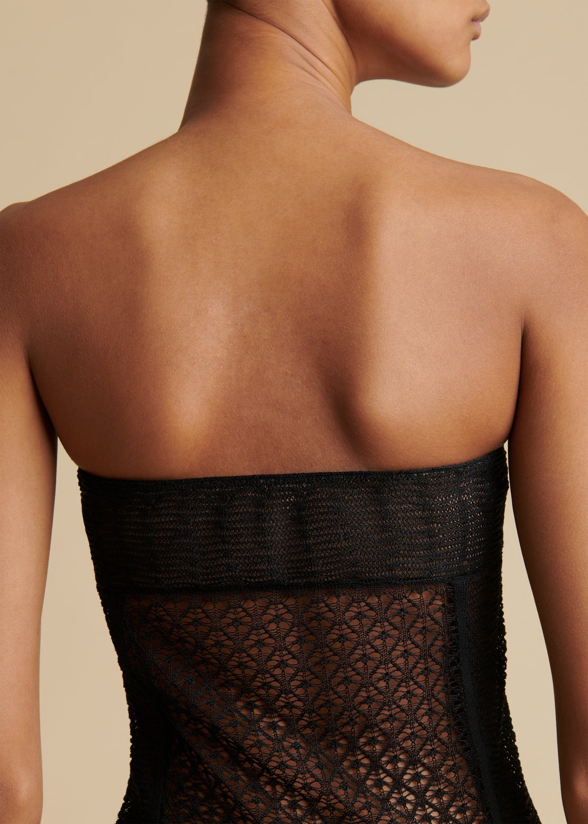 Lori strapless stretch-lace bustier top - 9