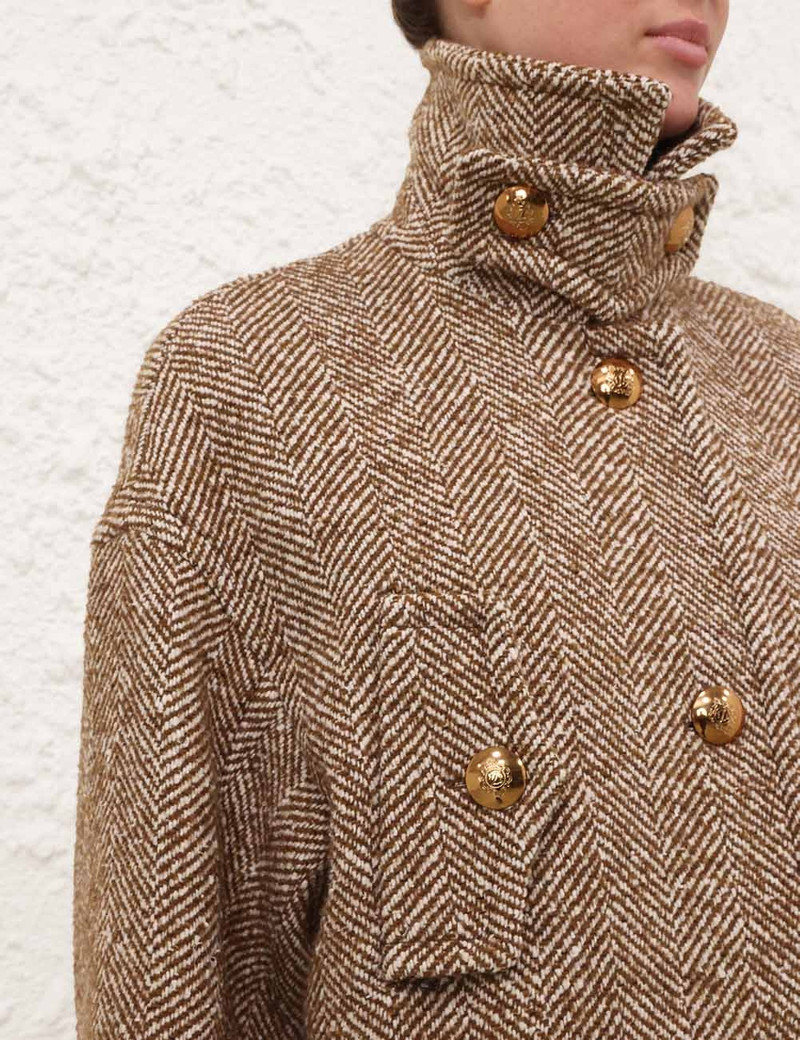 REBELLION HERRINGBONE COAT 5