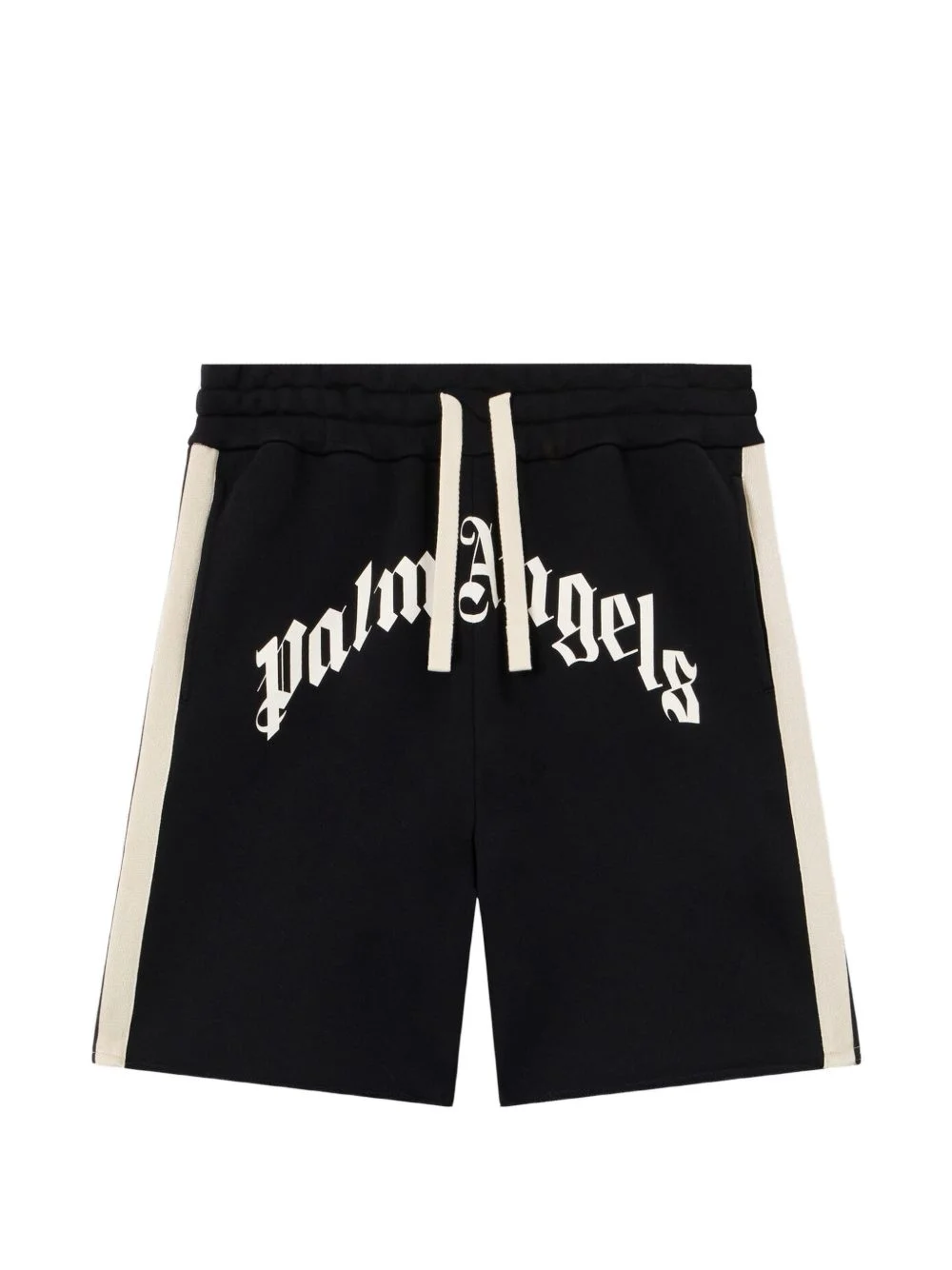 curved logo track shorts - 1