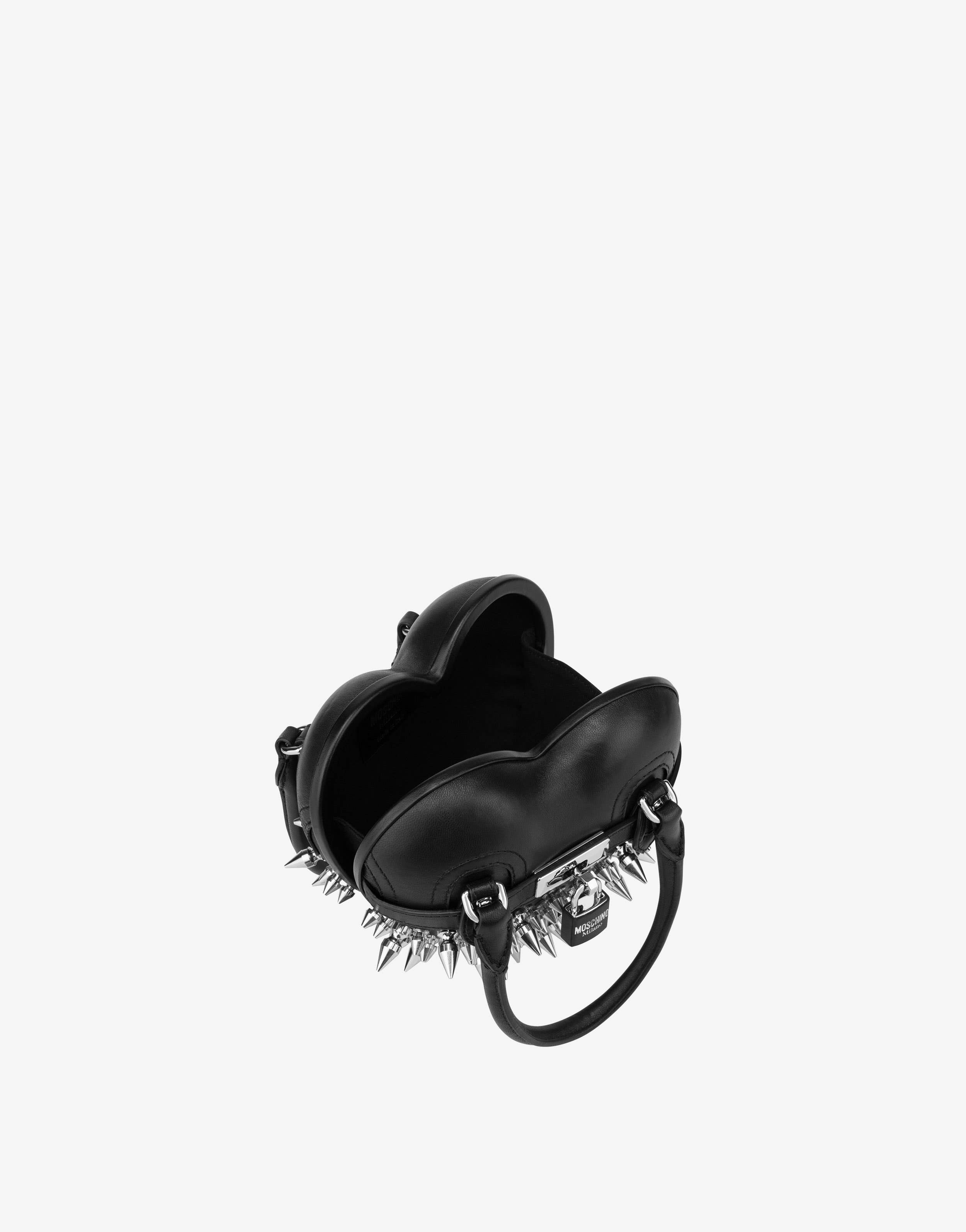 MOSCHINO HEARTBEAT BAG WITH STUDS - 3