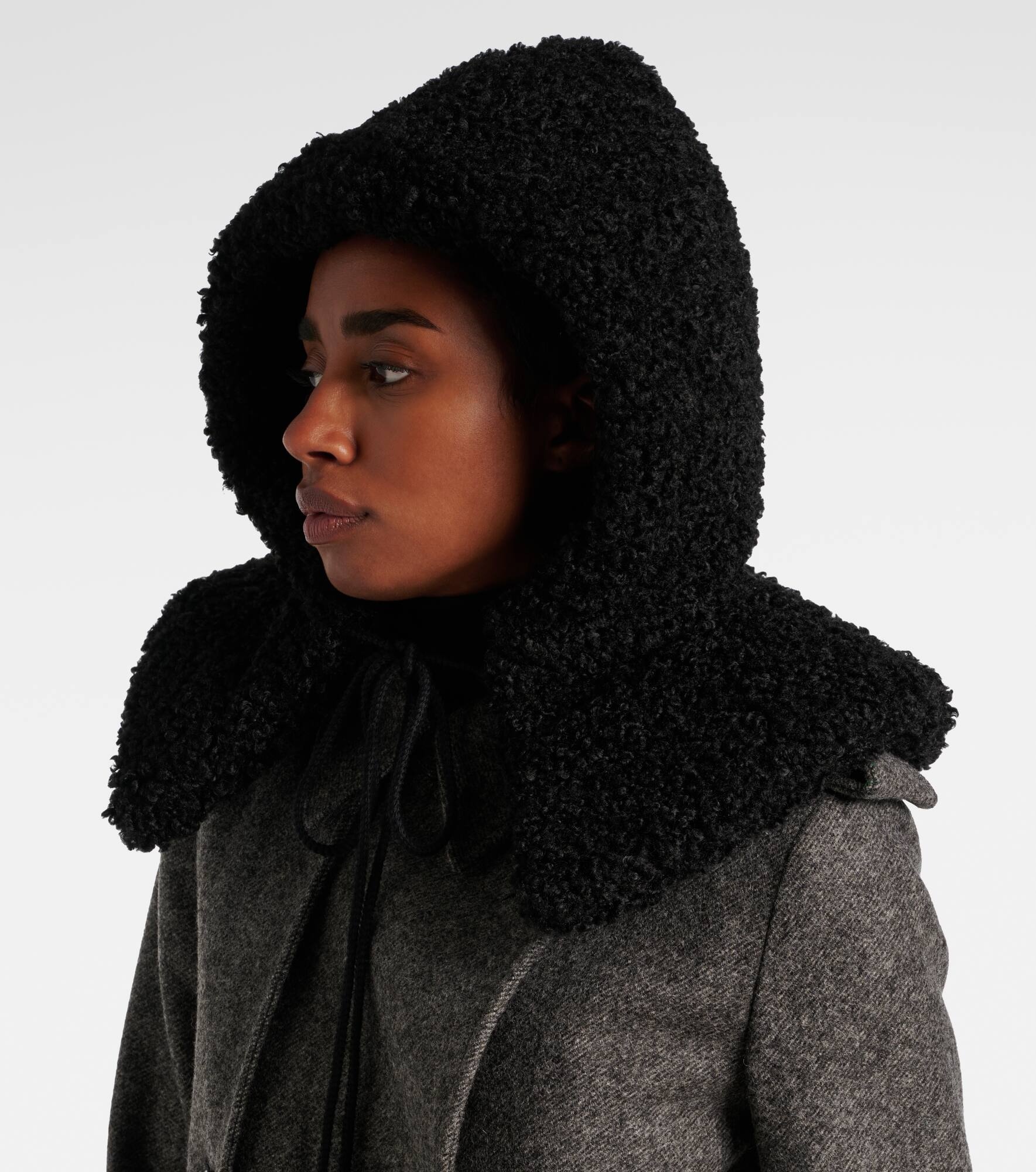 Faux shearling hood - 2