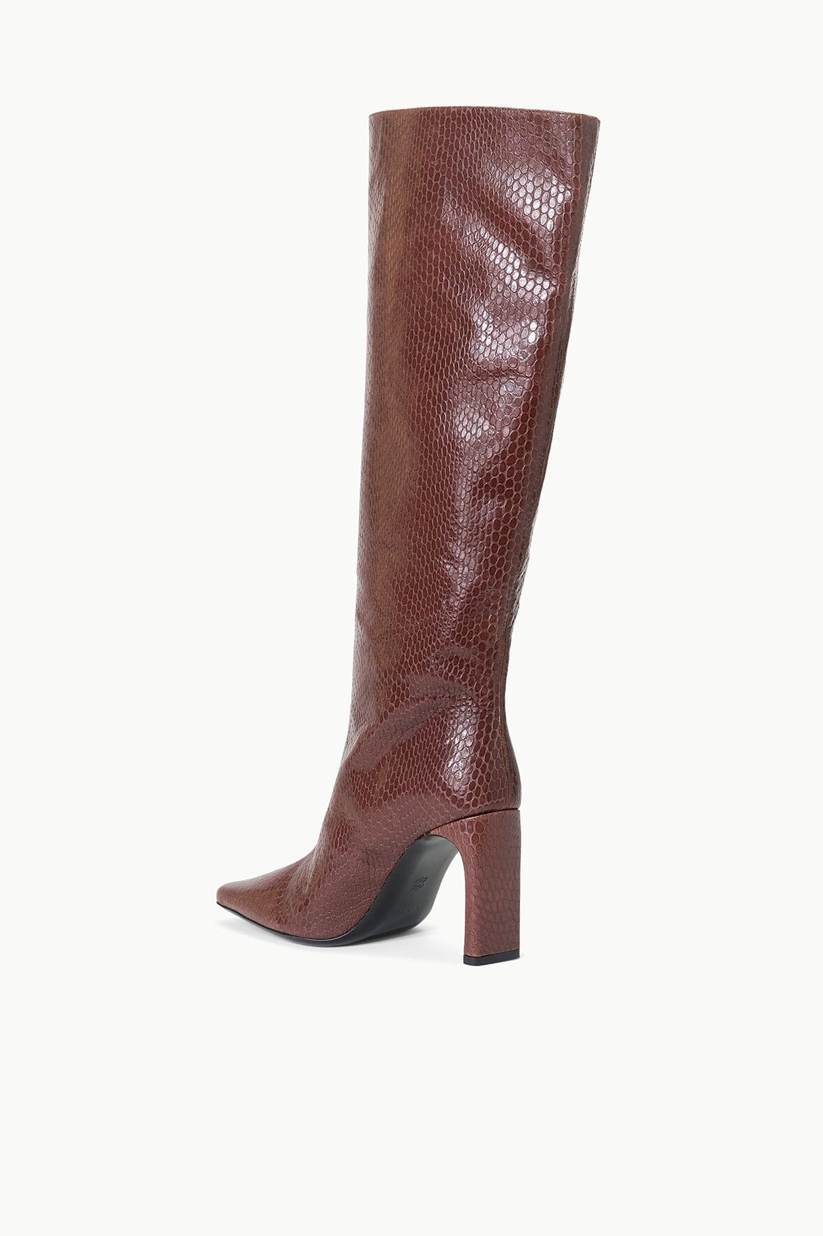 STAUD WALLY HIGH HEEL BOOT MAHOGANY - 4