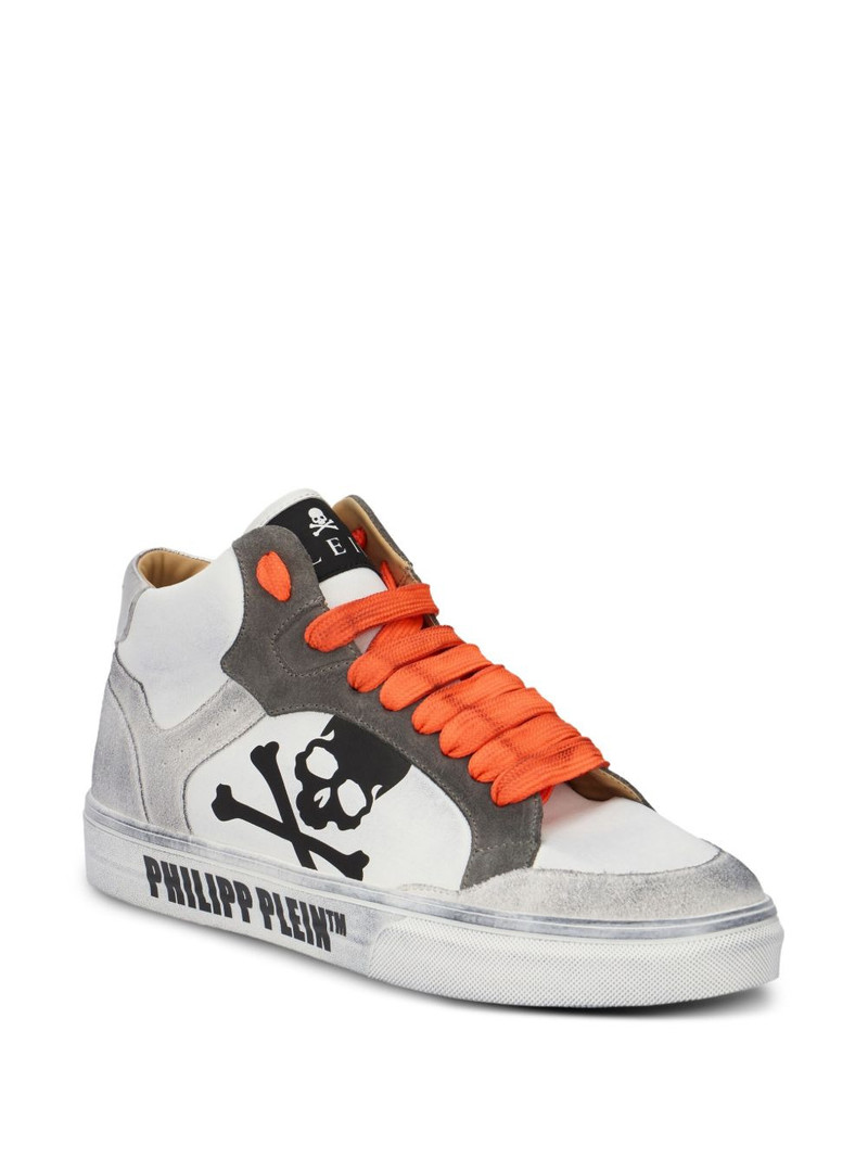 PHILIPP PLEIN x Retrokickz skull hi top trainers outlook