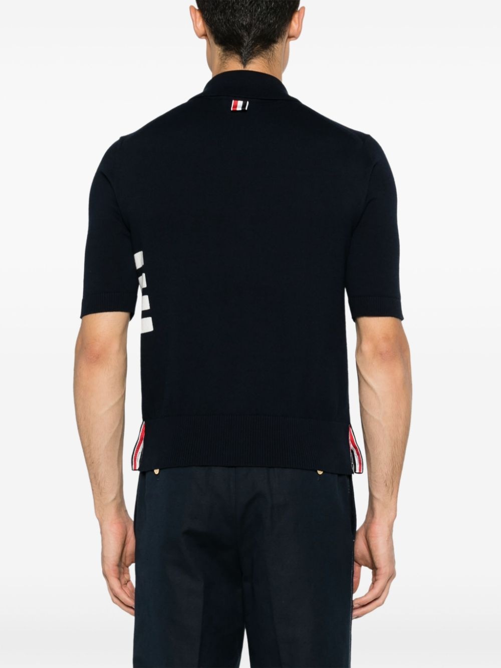 4-Bar knitted polo shirt - 4