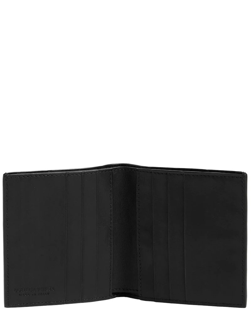 INTRECCIATO LEATHER CARD HOLDER WALLET - 2