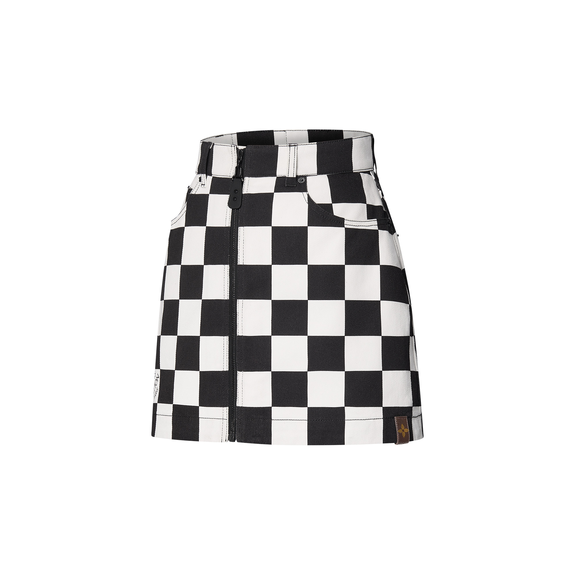 Damier Denim Mini Skirt - 2