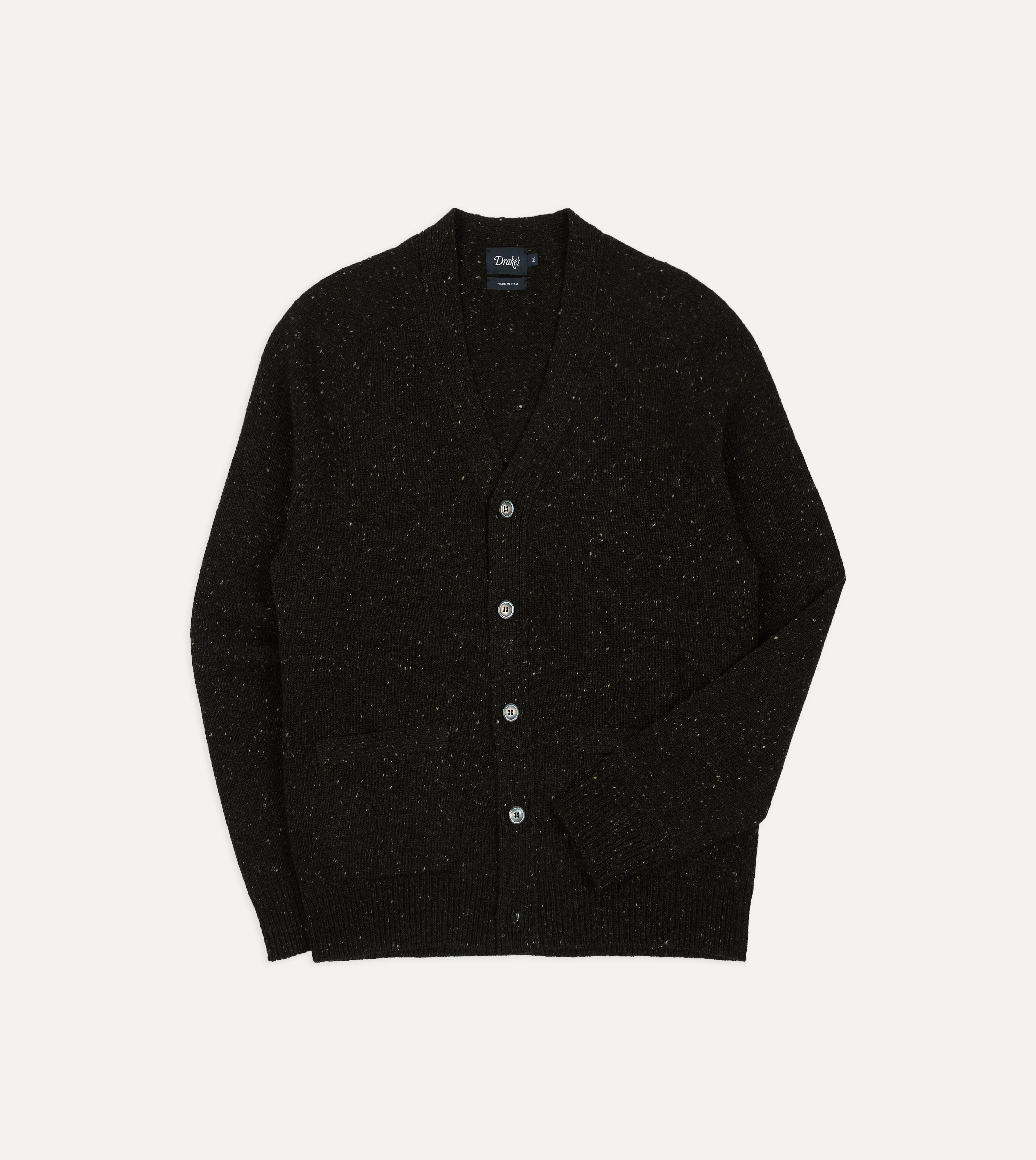 Dark Grey Donegal 6 Button Cardigan - 1