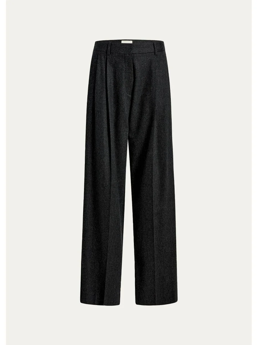 August Pleated Wool Pants - 1