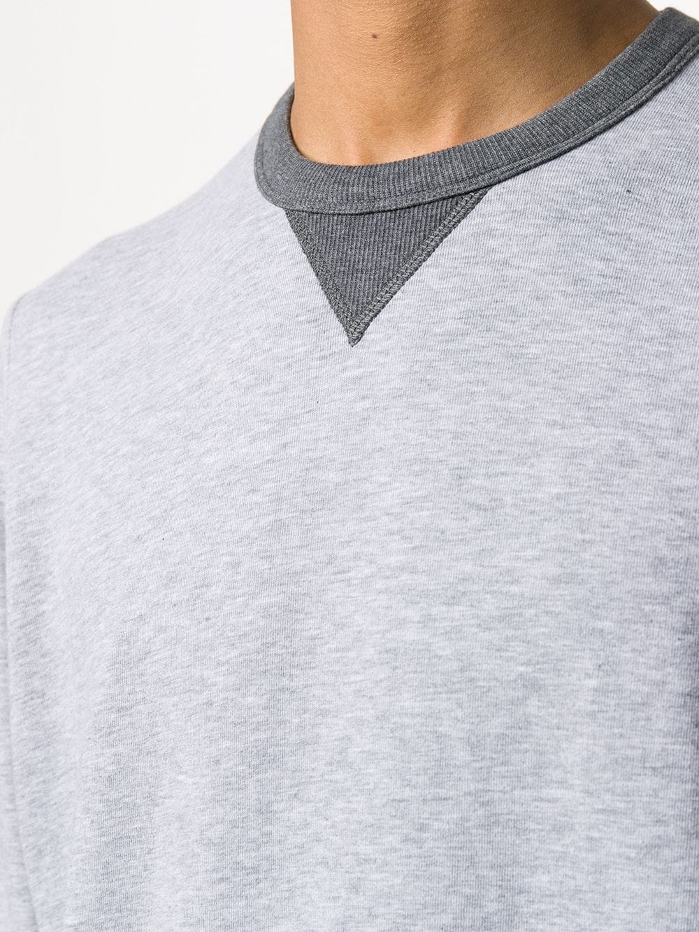 tonal crew neck sweatshirt - 5