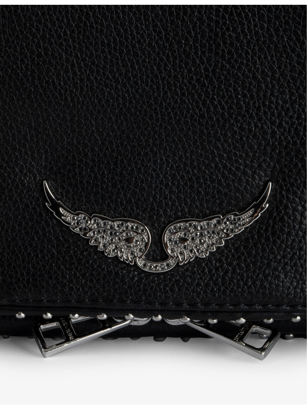Rock studded leather clutch - 2