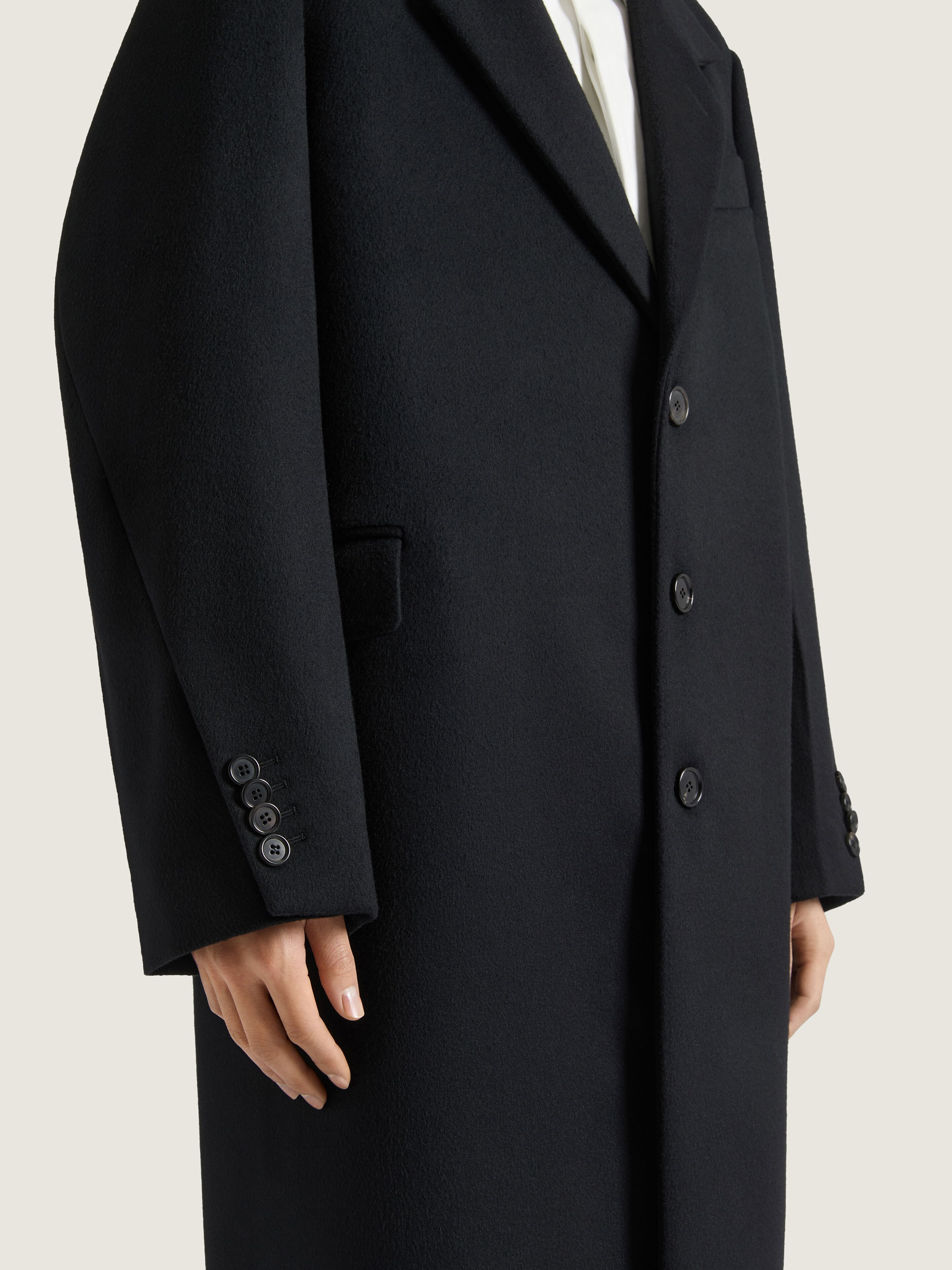 COAT IN WOOL AND CASHMERE - 5