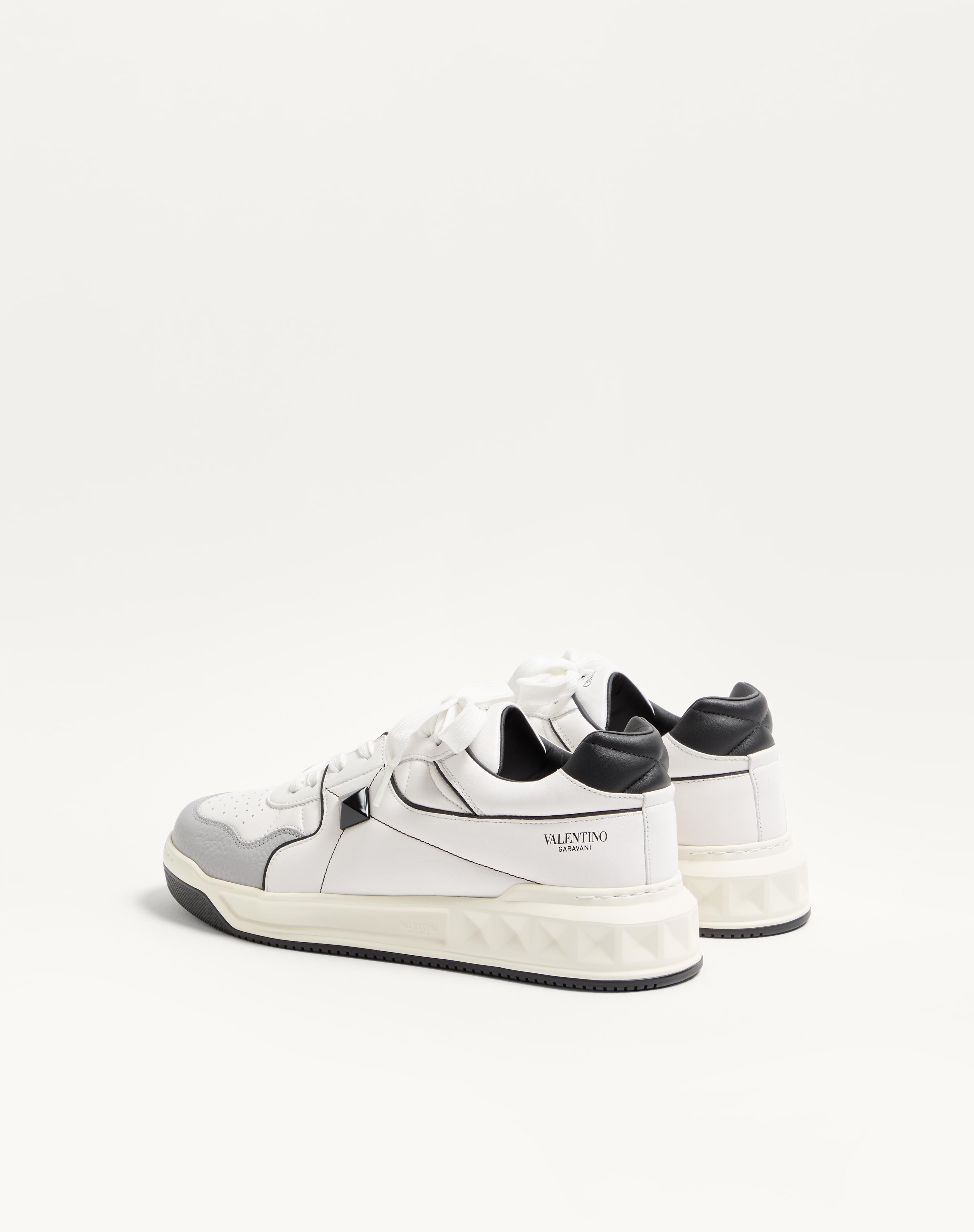 ONE STUD LOW-TOP NAPPA SNEAKER - 5