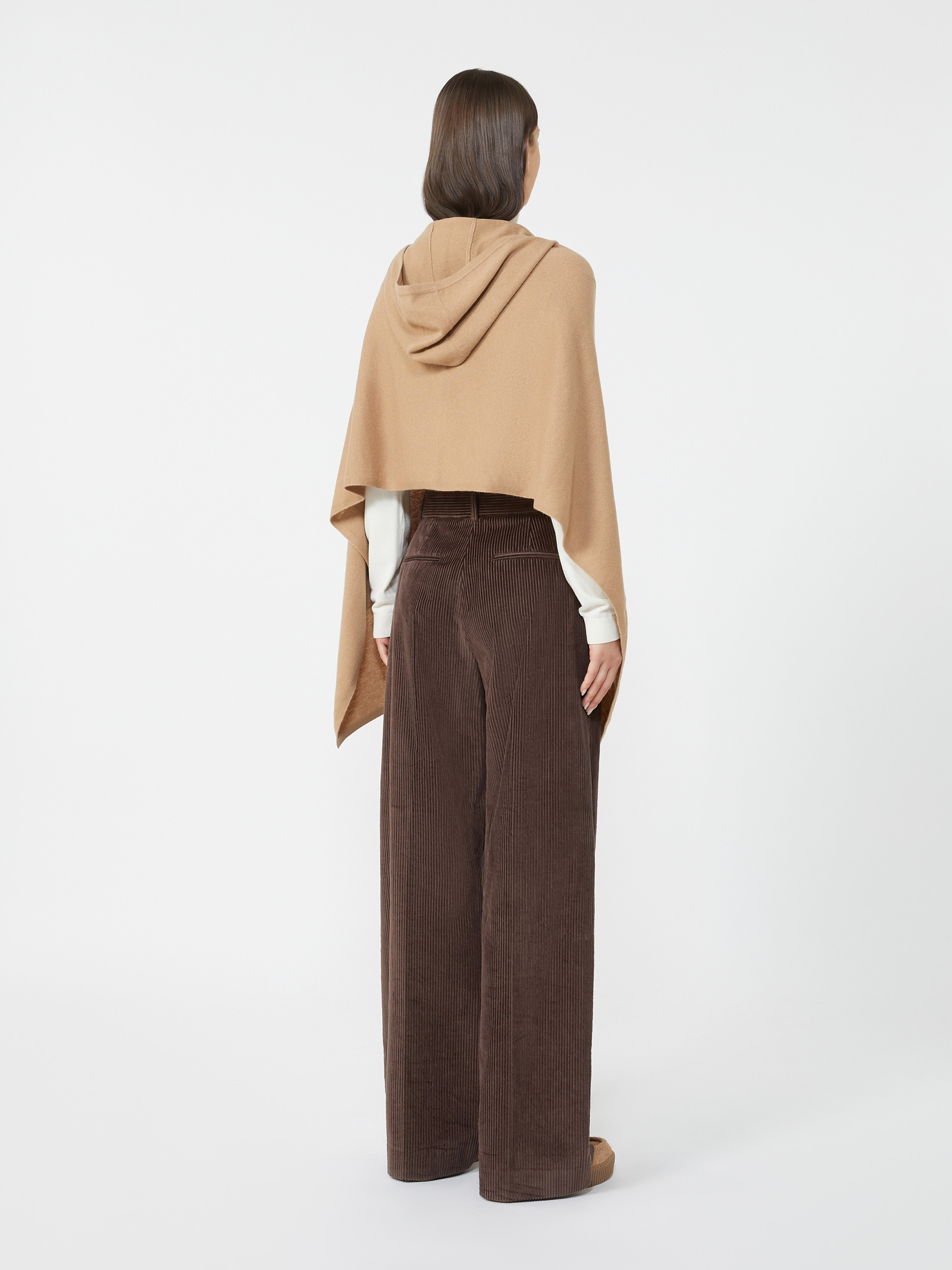 DELFINONEW Cashmere hooded shawl - 3
