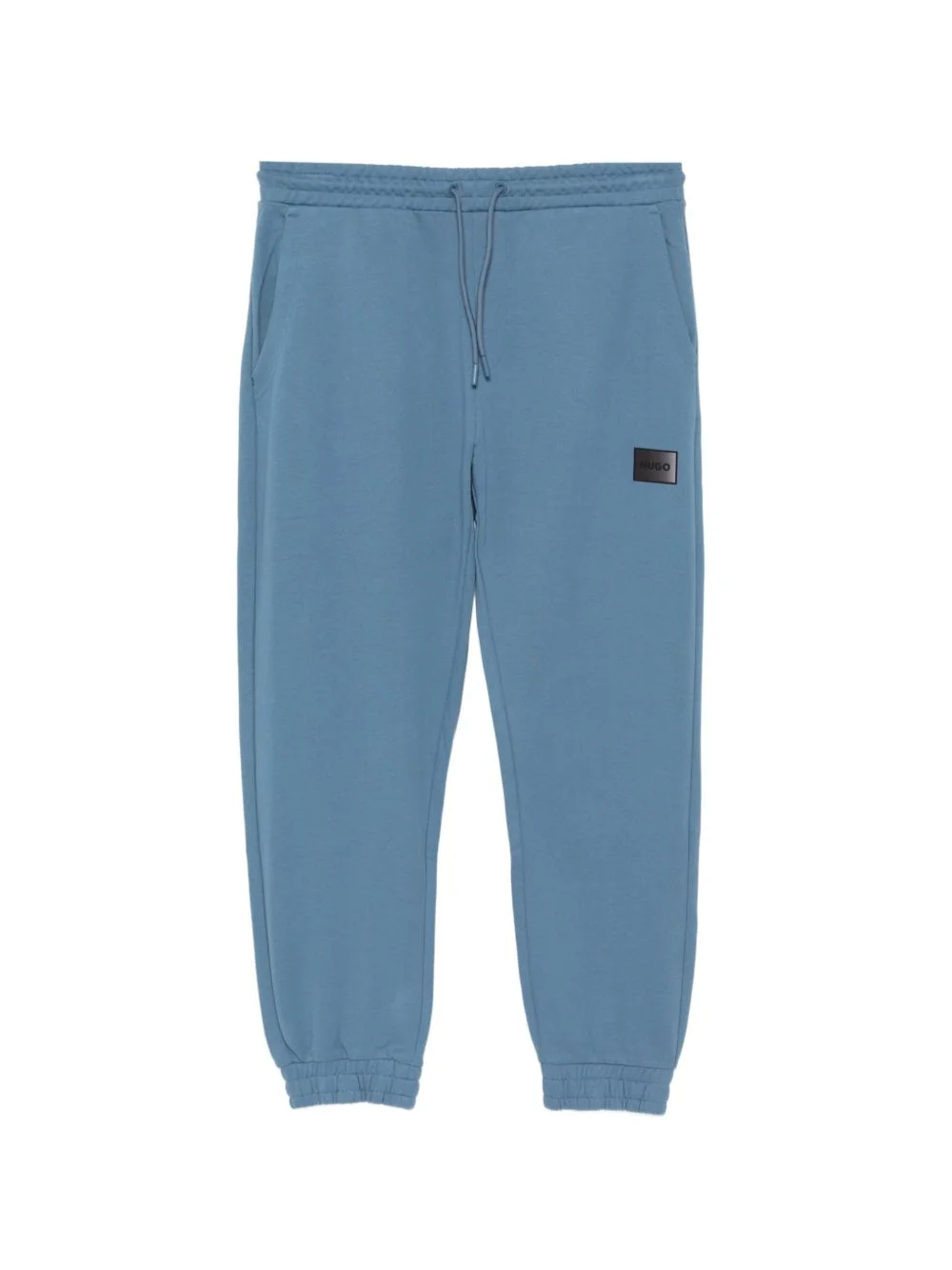logo-patched cotton trackpants - 1
