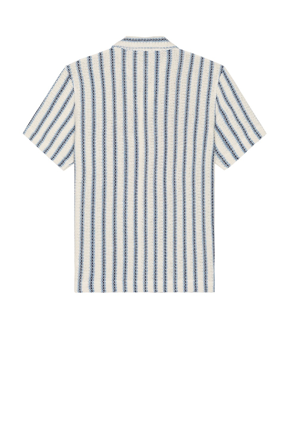Beach Stripe Knit Button Down Shirt - 2