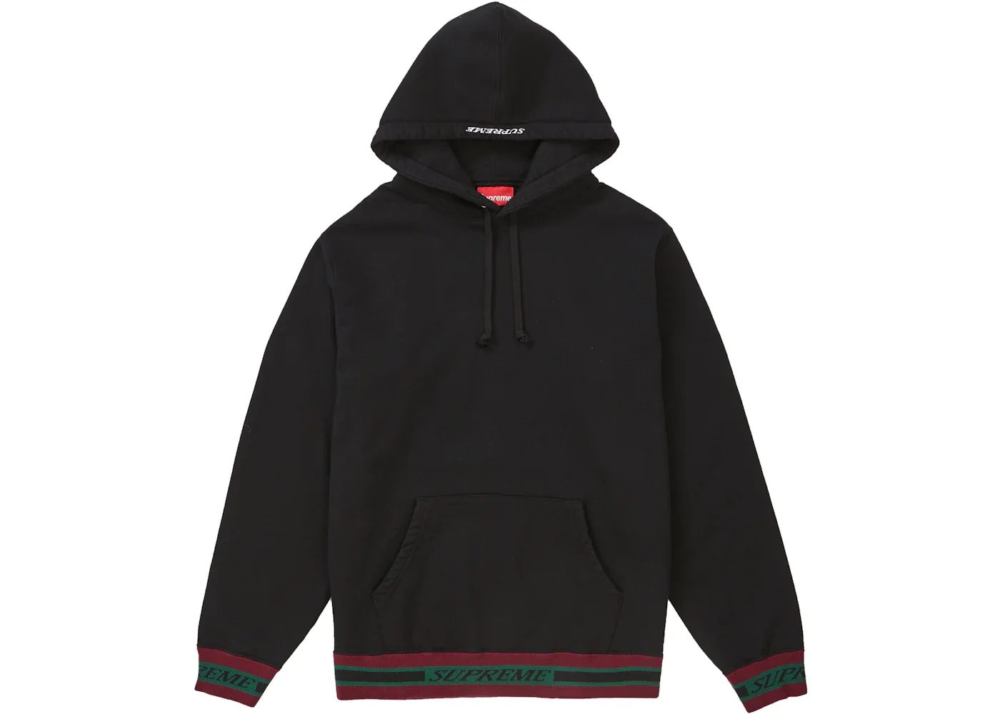 Supreme Striped Rib Hooded Sweatshirt