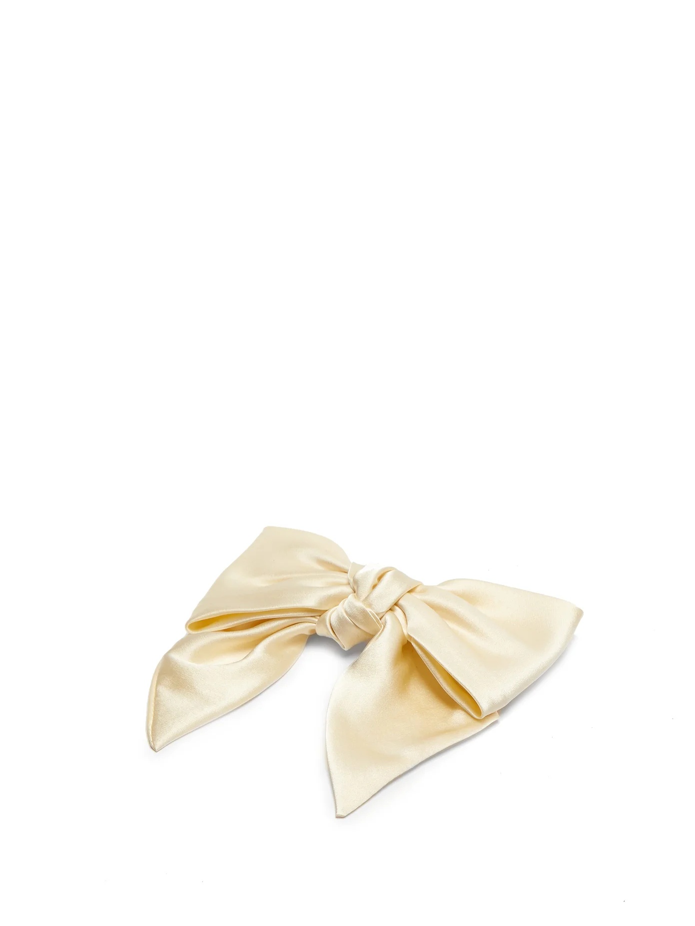 Silk-satin bow hair clip - 1