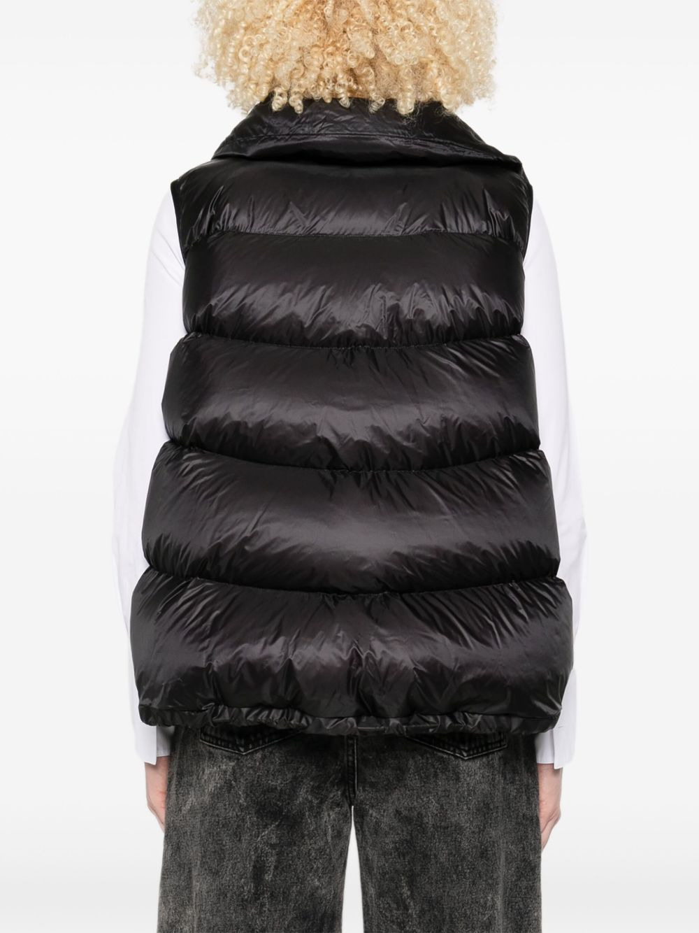high-neck padded gilet - 4