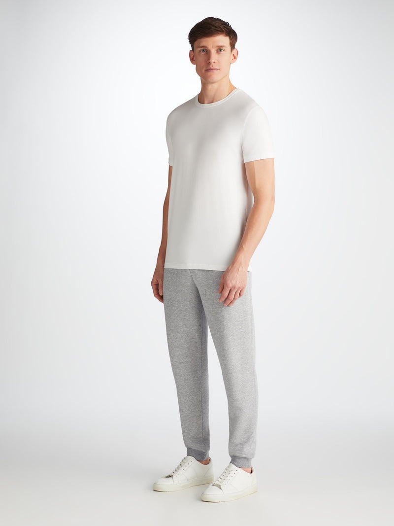 Men's Sweatpants Quinn Cotton Modal Silver - 3