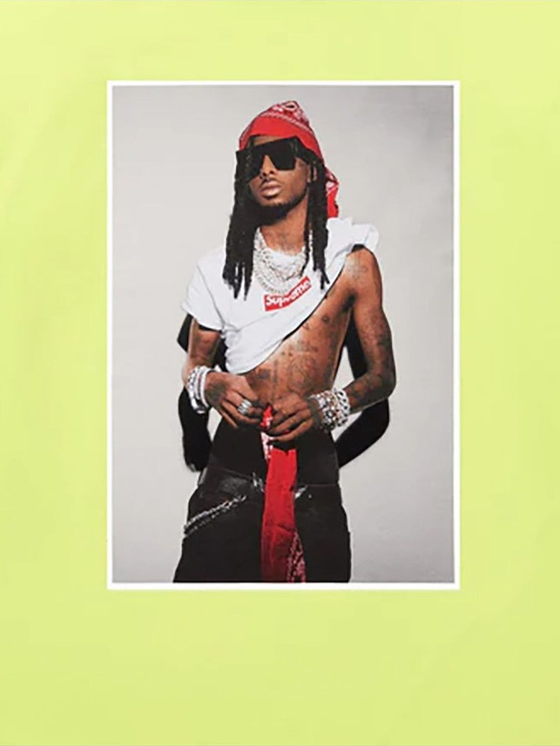 Supreme Stadium Playboi Carti "Pale Green" T-shirt outlook