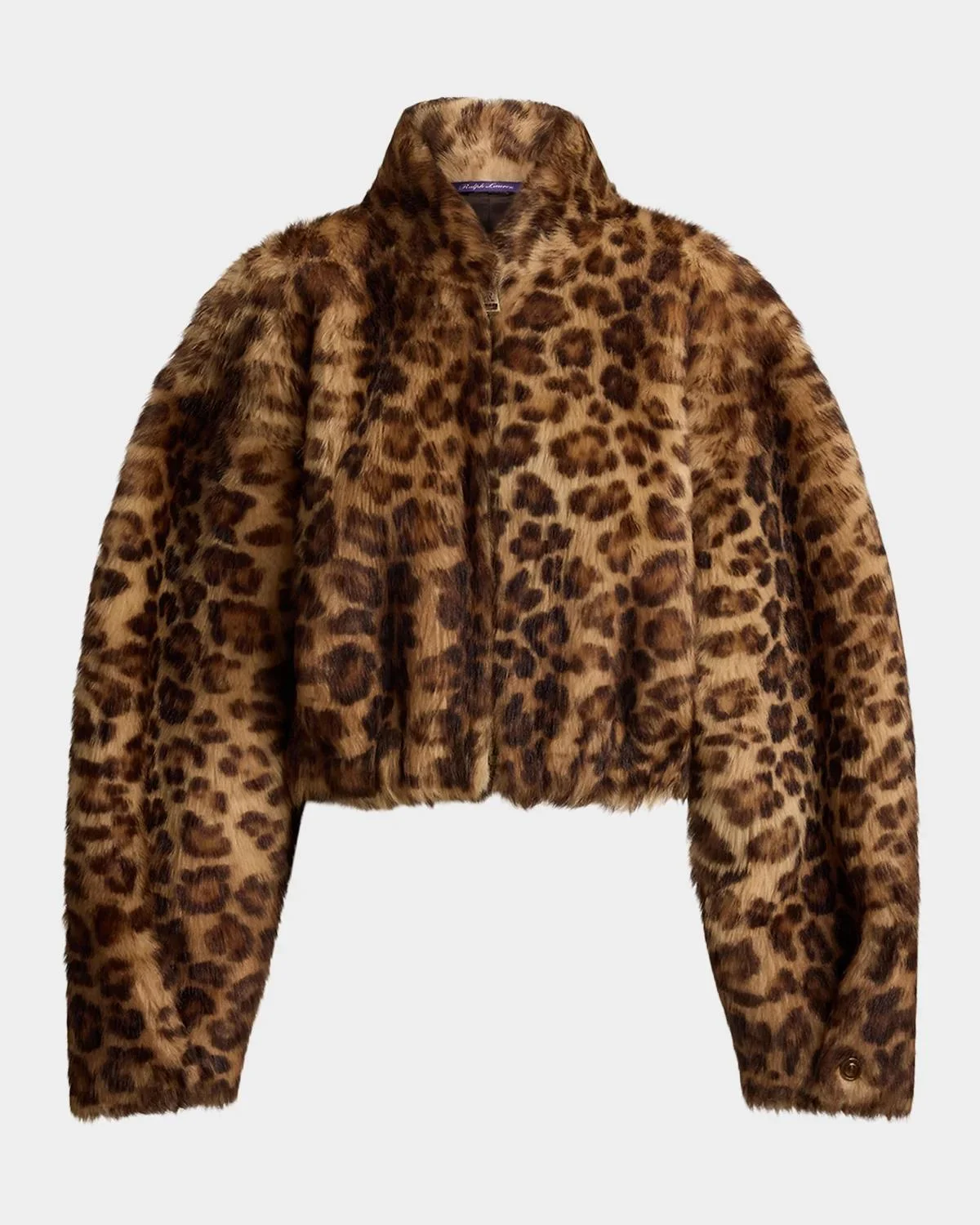 Balvin Leopard-Print Lamb Shearling Coat - 1