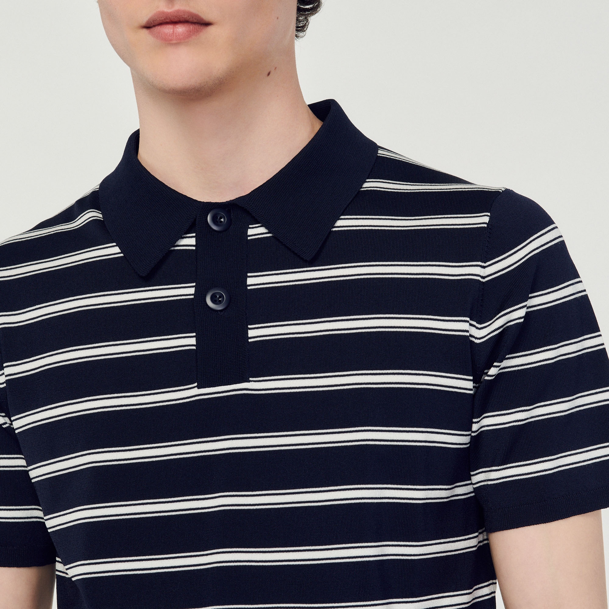 Striped polo shirt - 4
