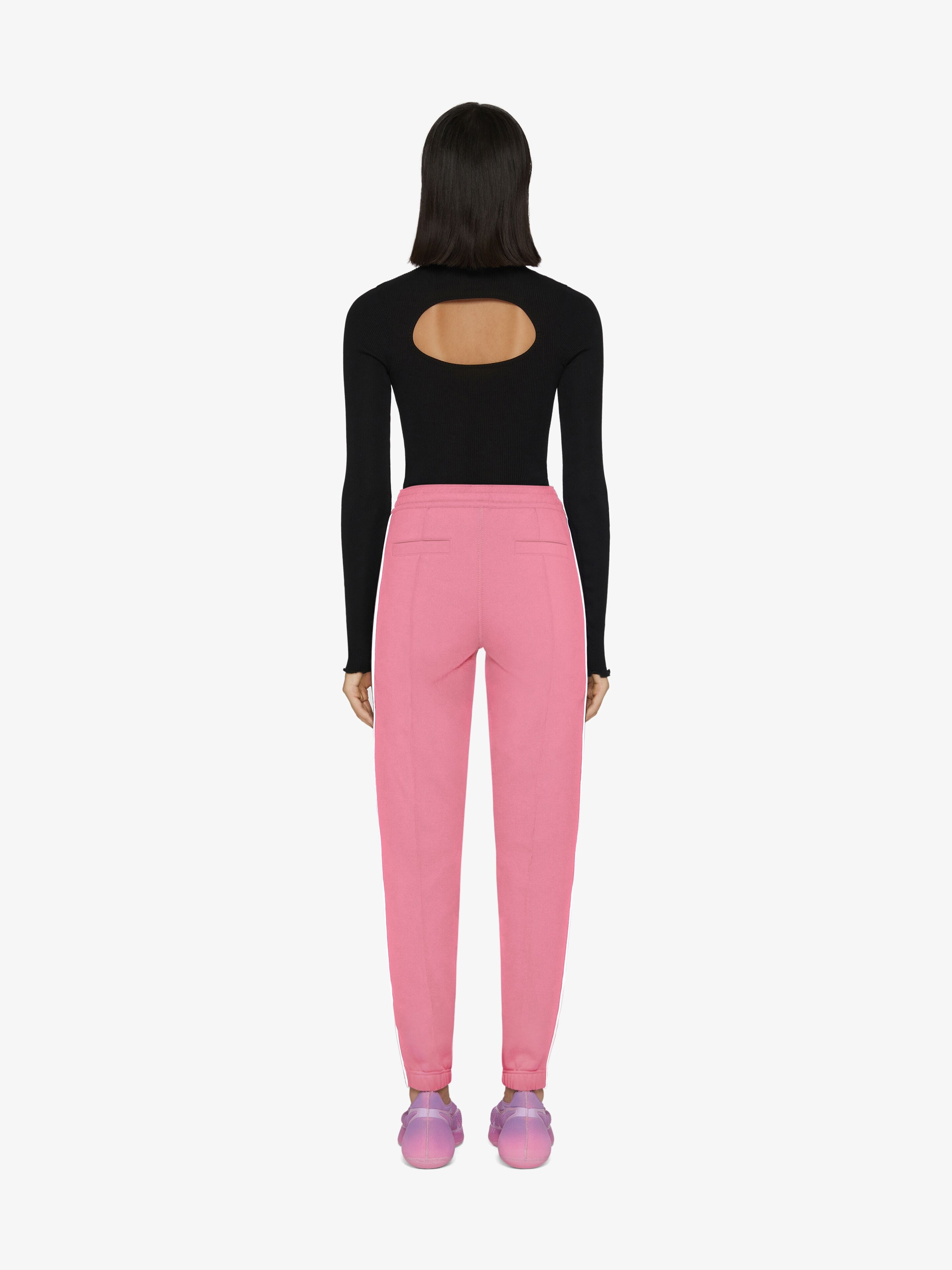 SLIM-FIT JOGGER PANTS IN JERSEY WITH GIVENCHY BANDS - 4
