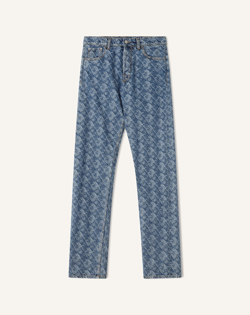 LUNAR YEAR JACQUARD DENIM PANTS 1