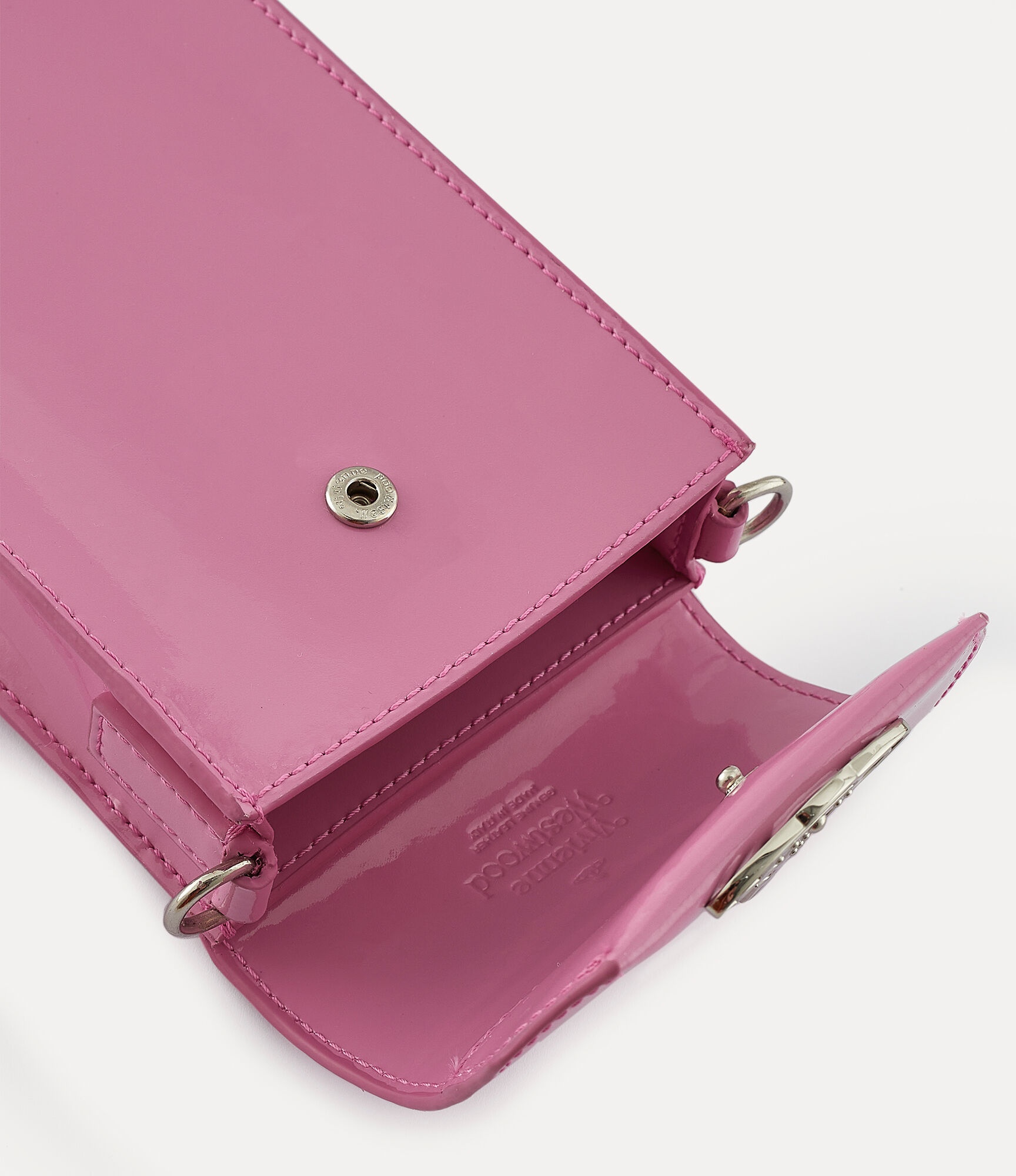 SHINY PATENT PHONE BAG - 4