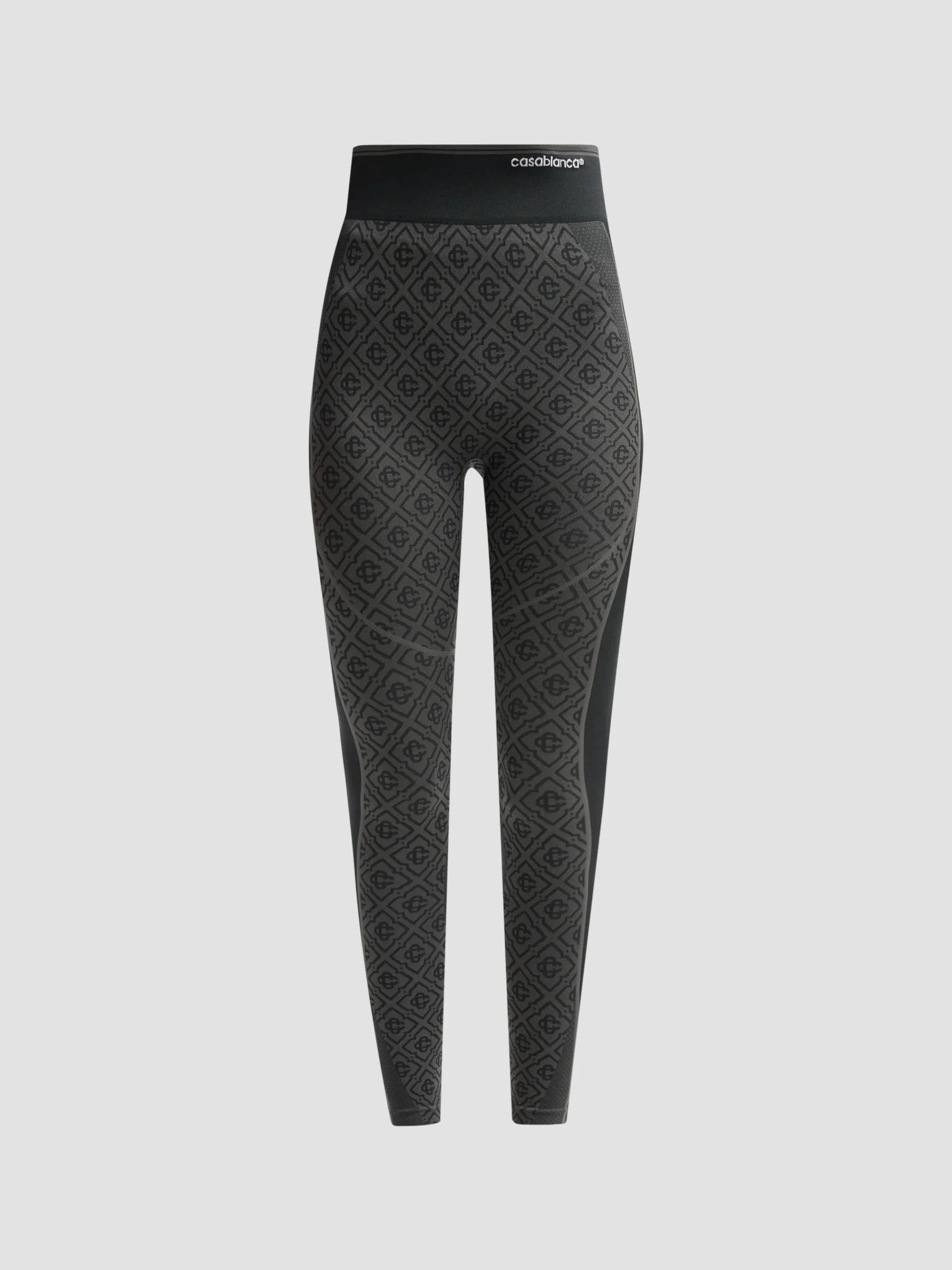 Women's Seamless Monogram Leggings - Grey - 1