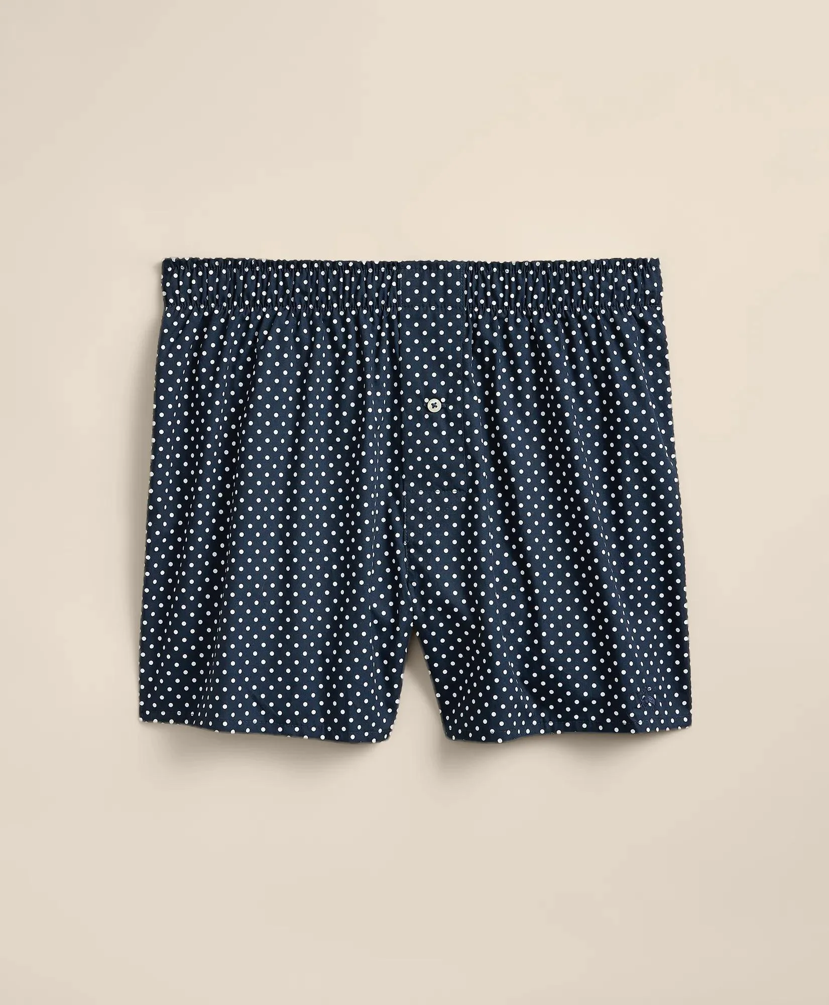 Slim Fit Cotton Broadcloth Dot Boxers - 1