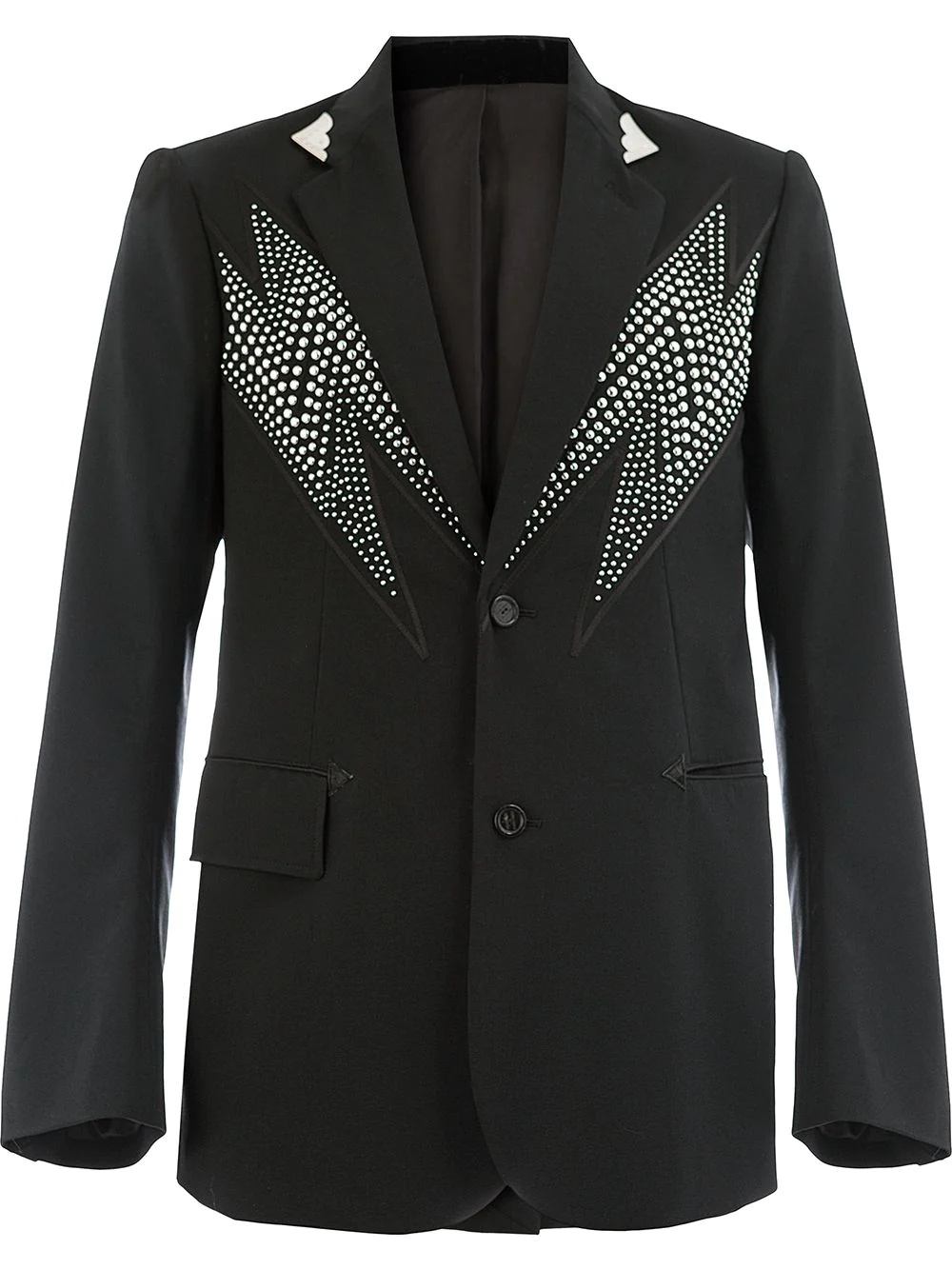 studded lightning bolt jacket - 1