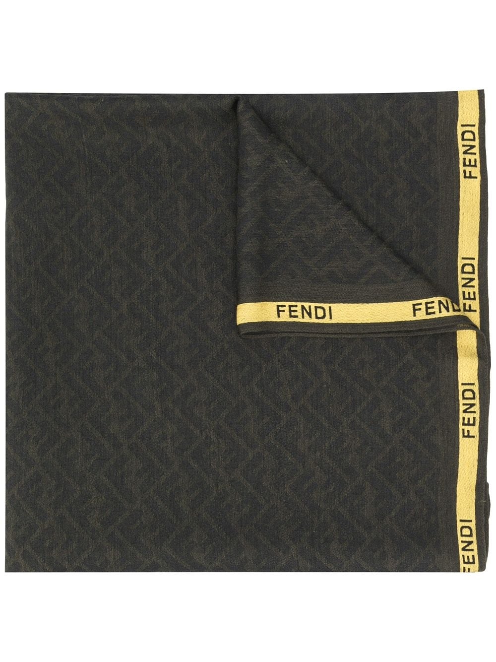 FF-logo print scarf - 1