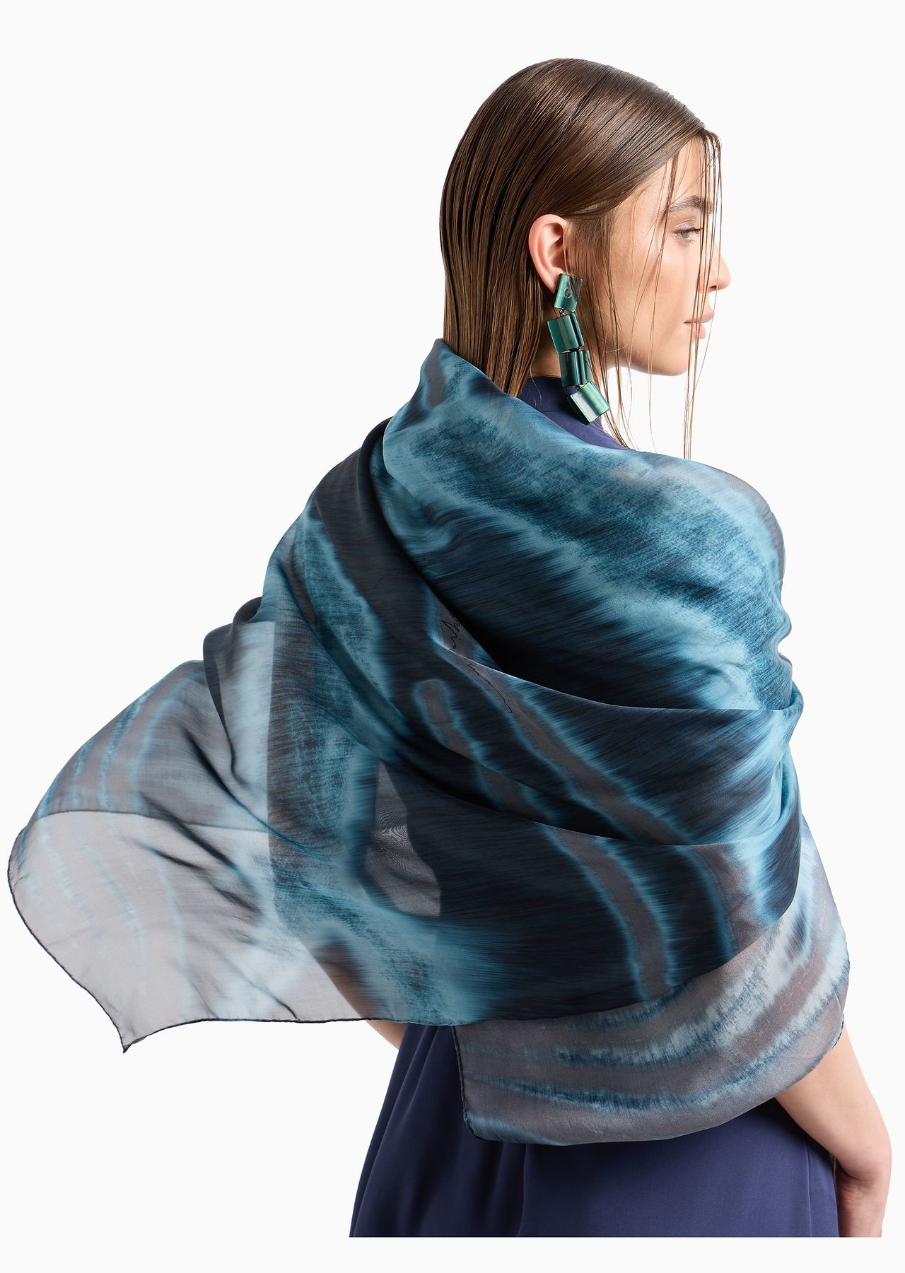 Gradient silk stole - 3