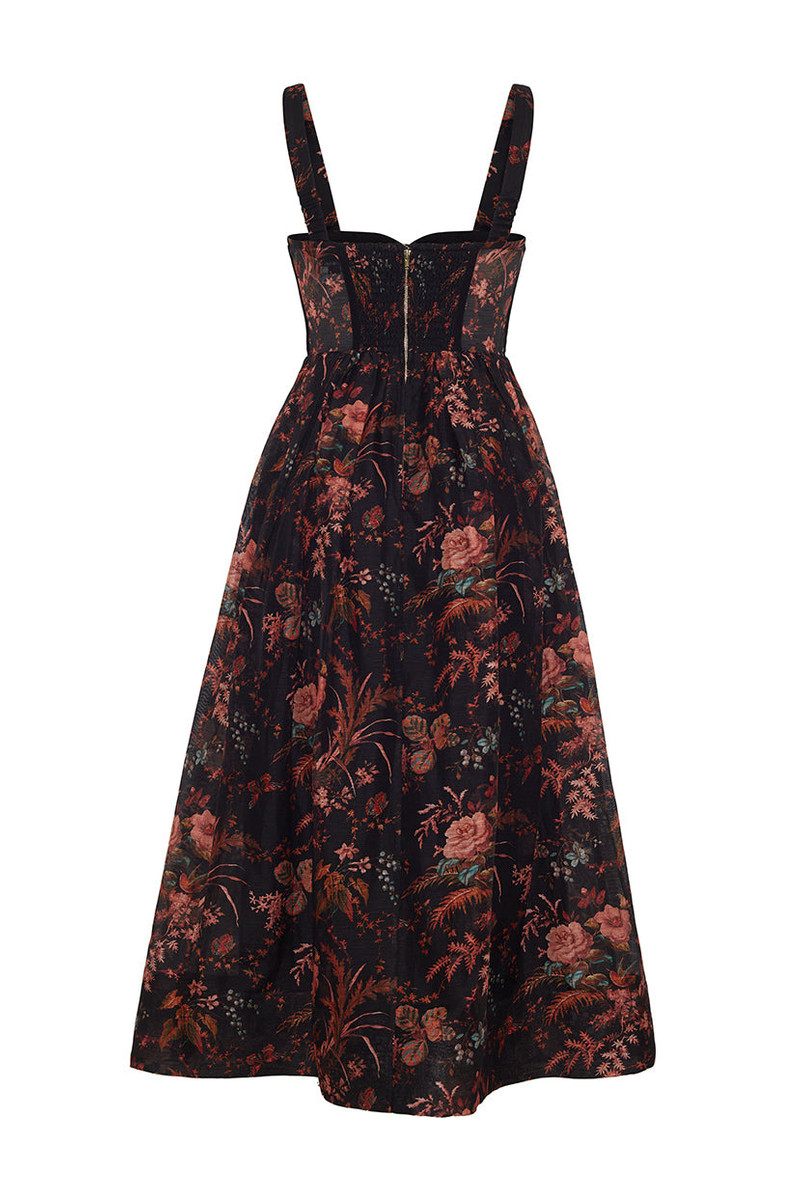 Pheobe Midi Dress Bustier Romance, Puffed to Perfection 4