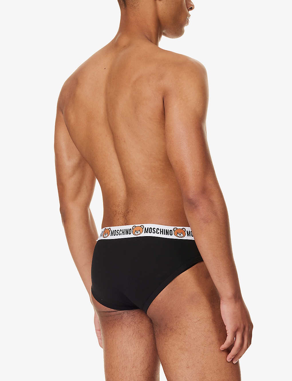 Pack of two logo-waistband stretch-cotton briefs - 3