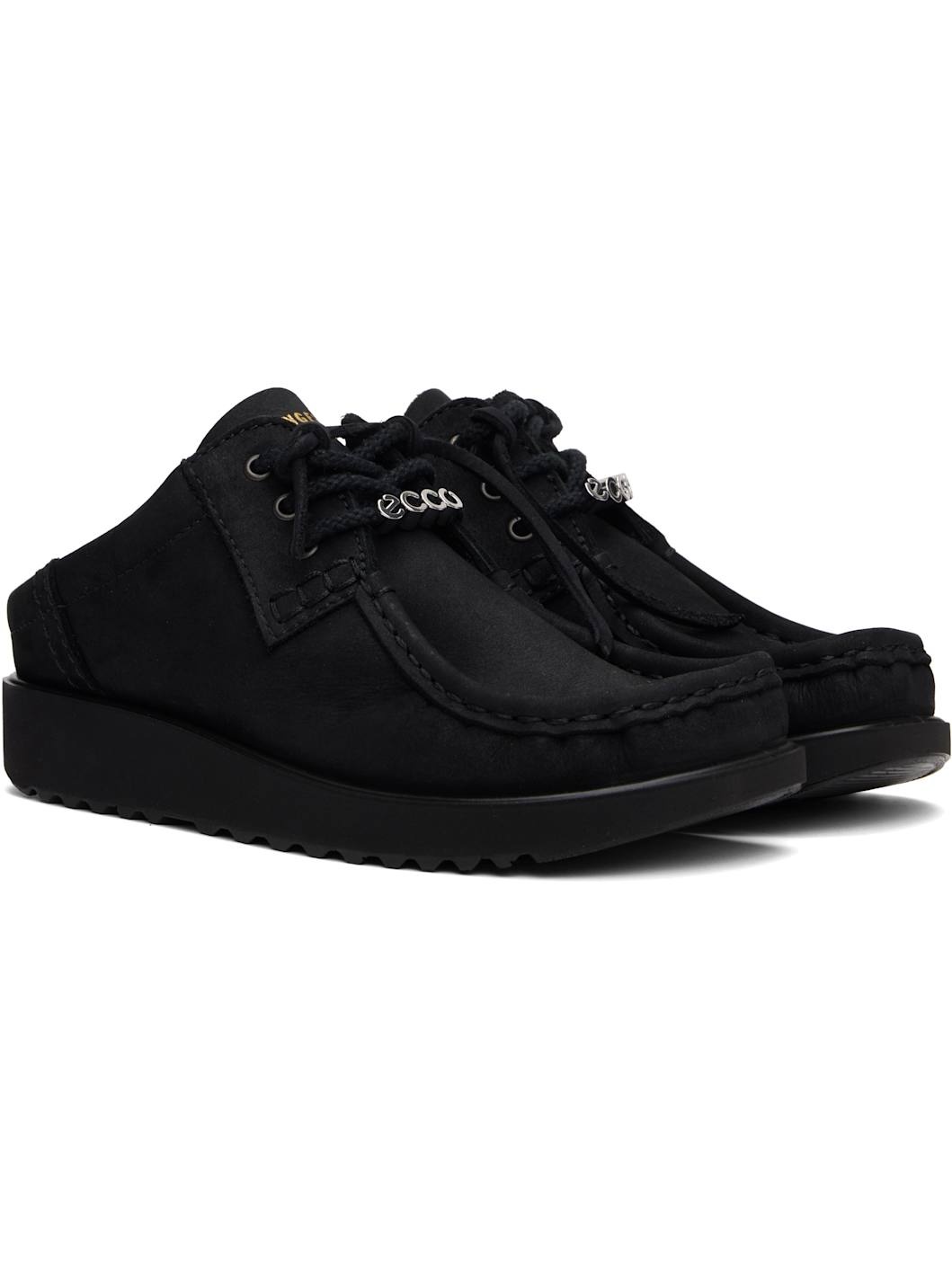 Black ECCO.kollektiv Edition Joke Lace Mules - 4