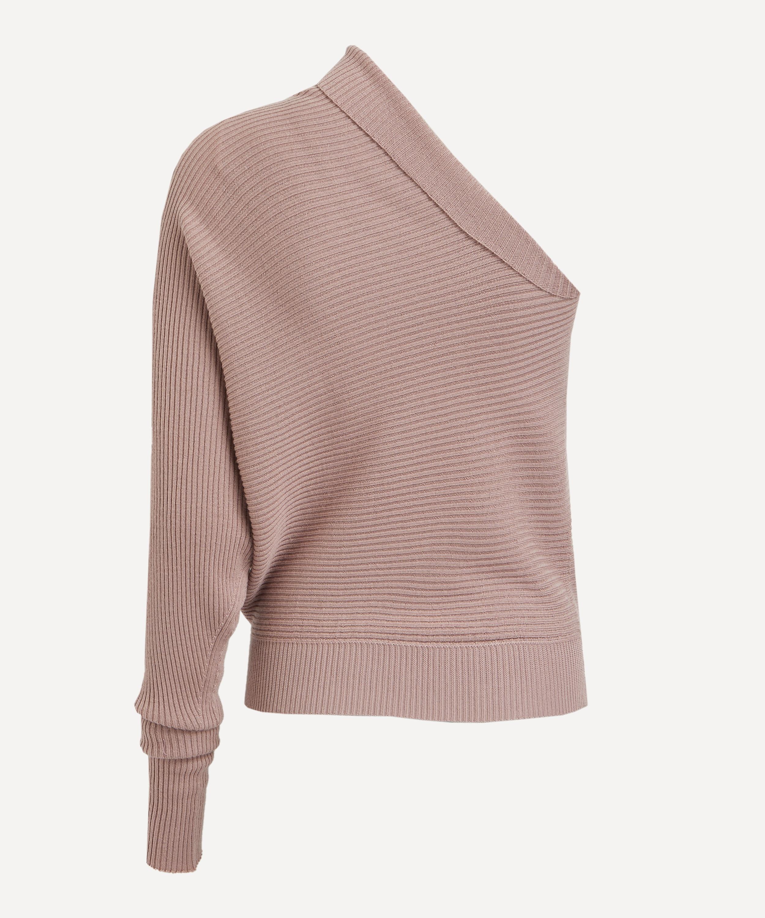 One Sleeve Ribbed–Knit Top - 3