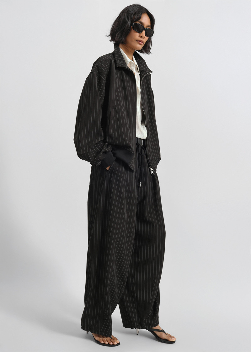 Rilton Light Jacket - Black/White Pinstripe 8