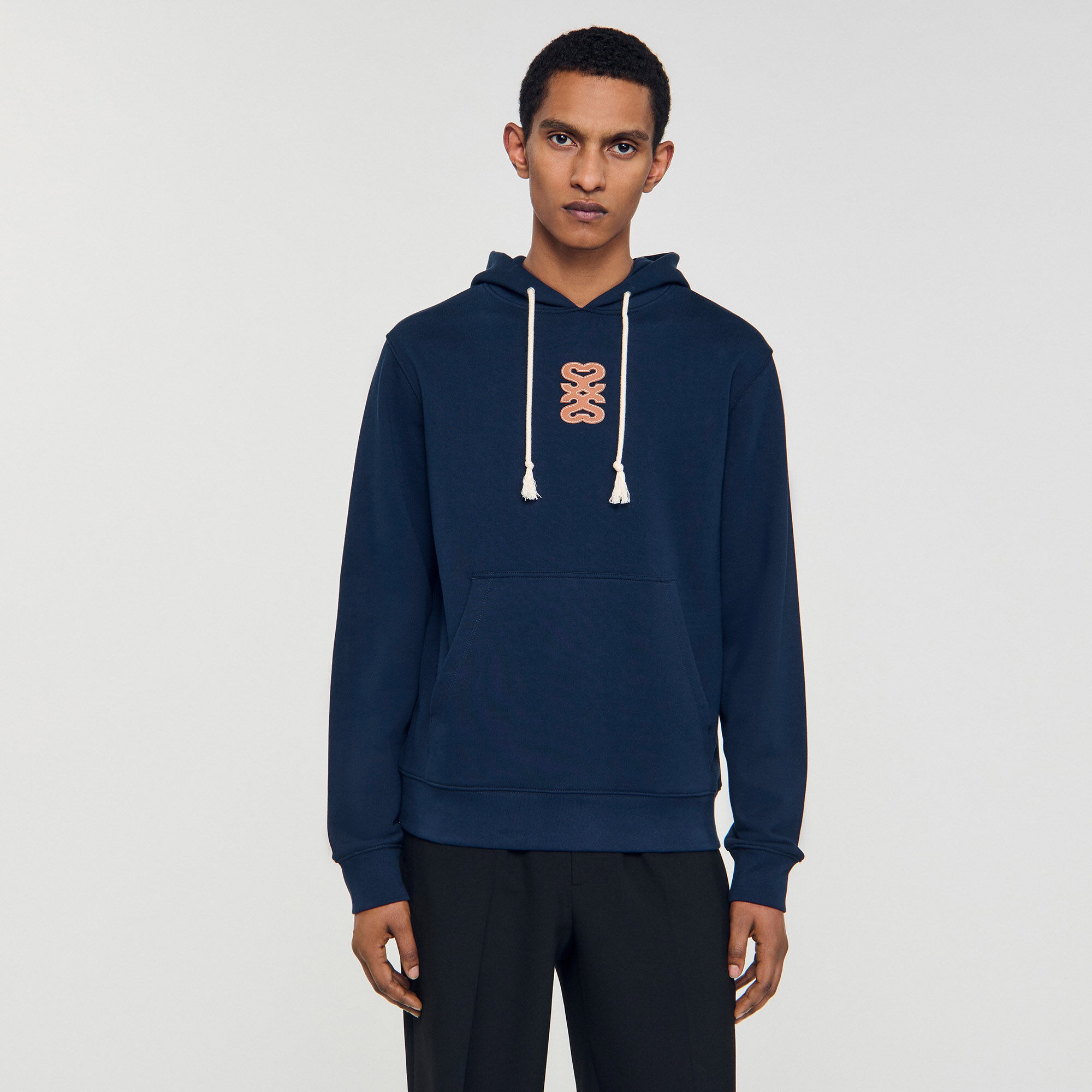 LEATHER PATCH SWEATSHIRT - 4